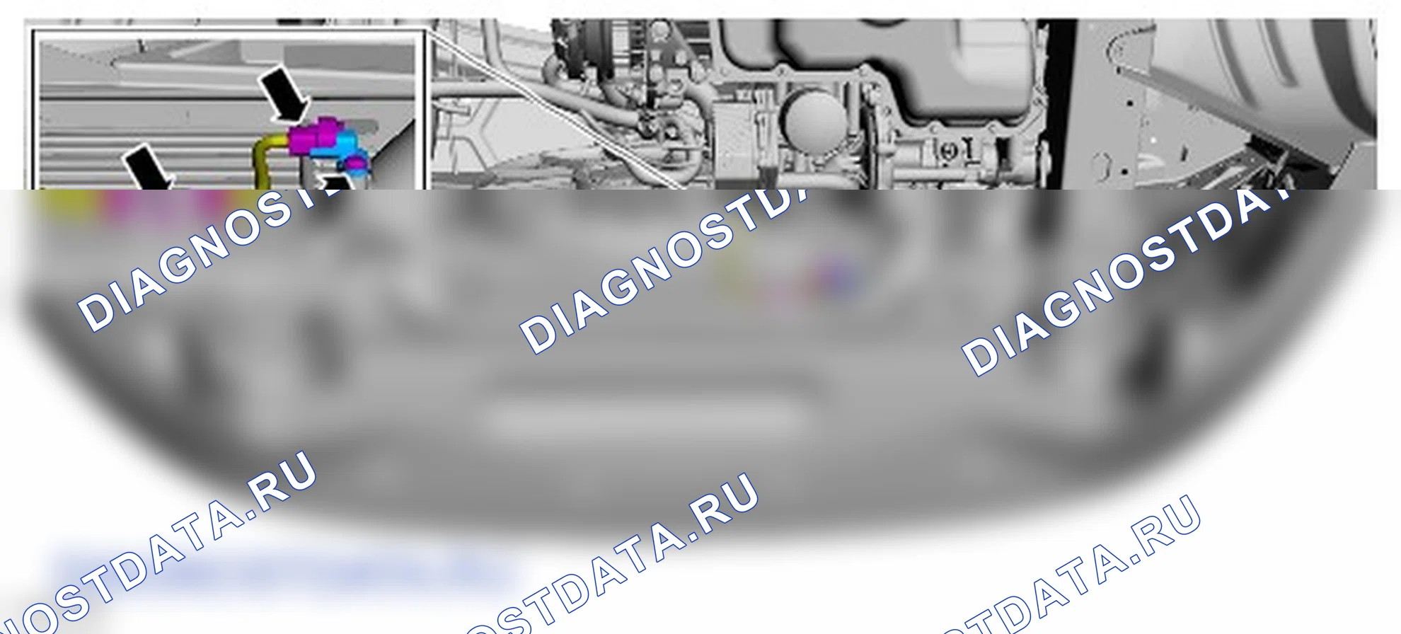 Как снять и установить датчик температуры воздухозабора (IAT). Ford Transit Custom I