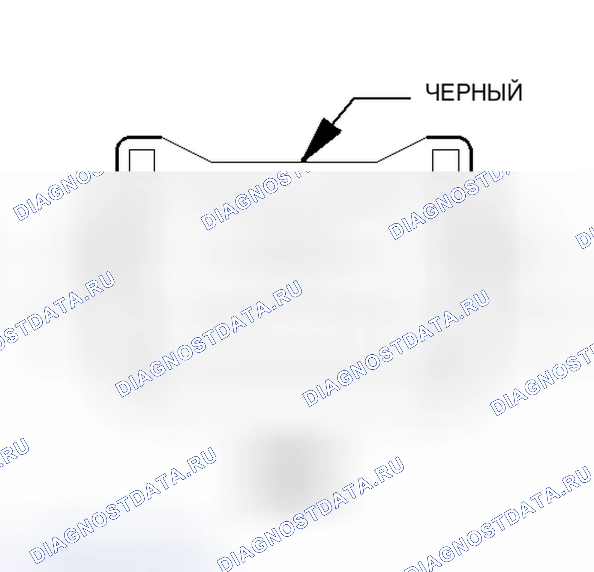 Рис. 22: Вид с торца встроенного разъема (со стороны приборной панели) (C203). Dodge Magnum I