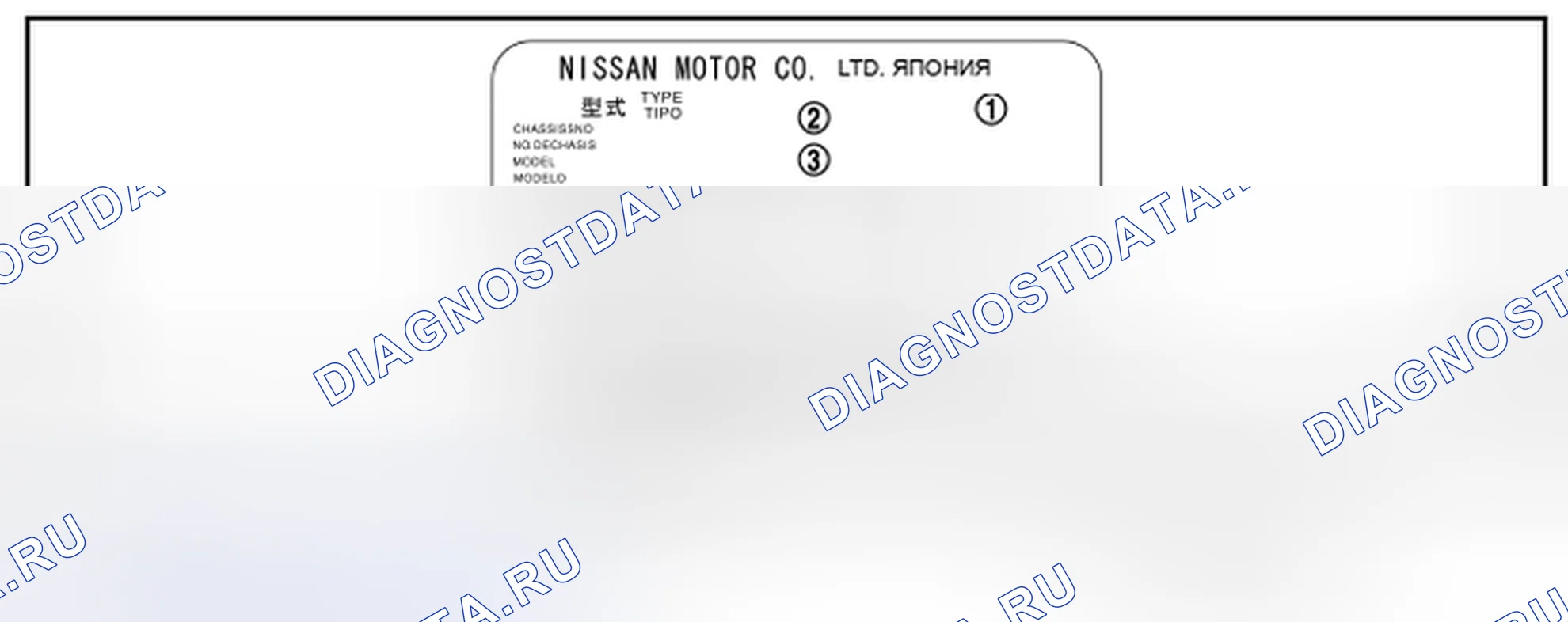 Рис. 27: ИДЕНТИФИКАЦИОННАЯ ТАБЛИЧКА. Nissan Murano Z51 рестайлинг 2