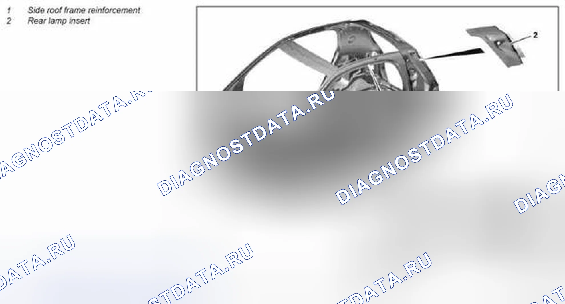 Рис. 367: Замена армирования каркаса боковой крыши - AR65.20-P-1210MCC. Kia Soul I