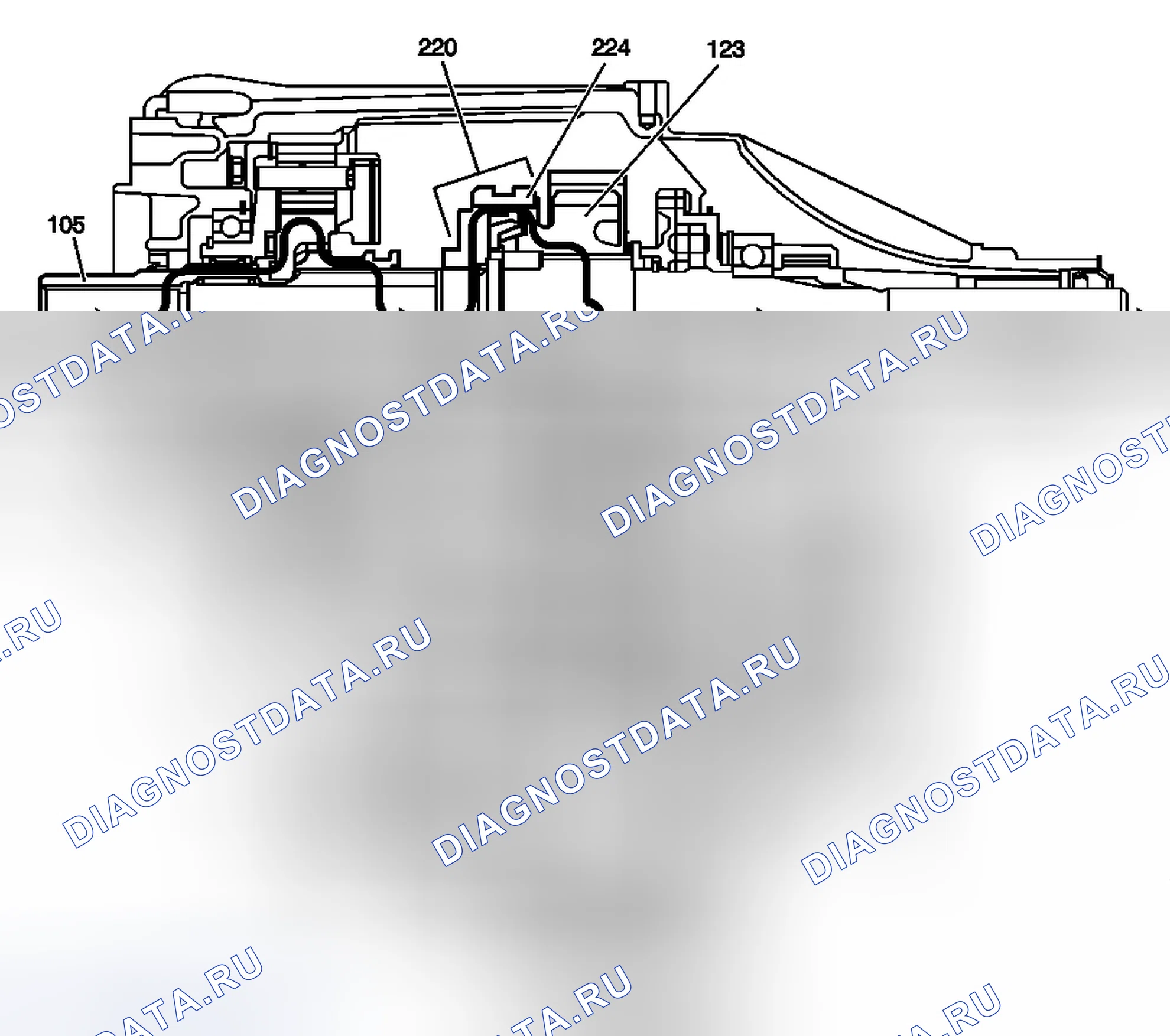 Рис. 8: Поток мощности от 2HI до 4HI. Chevrolet Colorado I