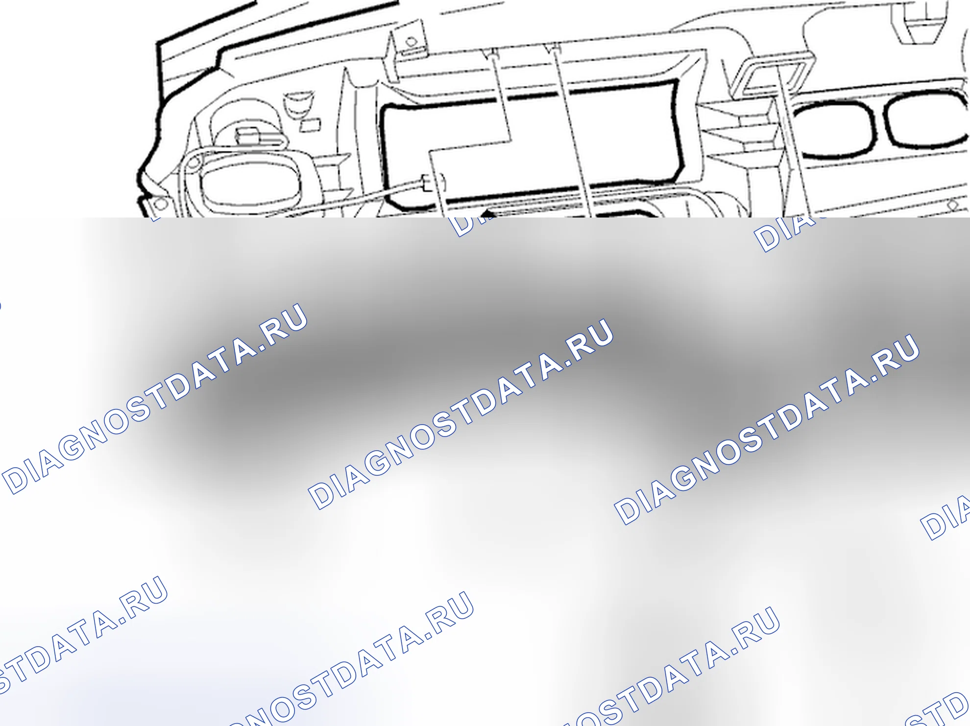 Рис. 927: Корпус вентиляционного отверстия и воздуховоды. Volvo C70 I