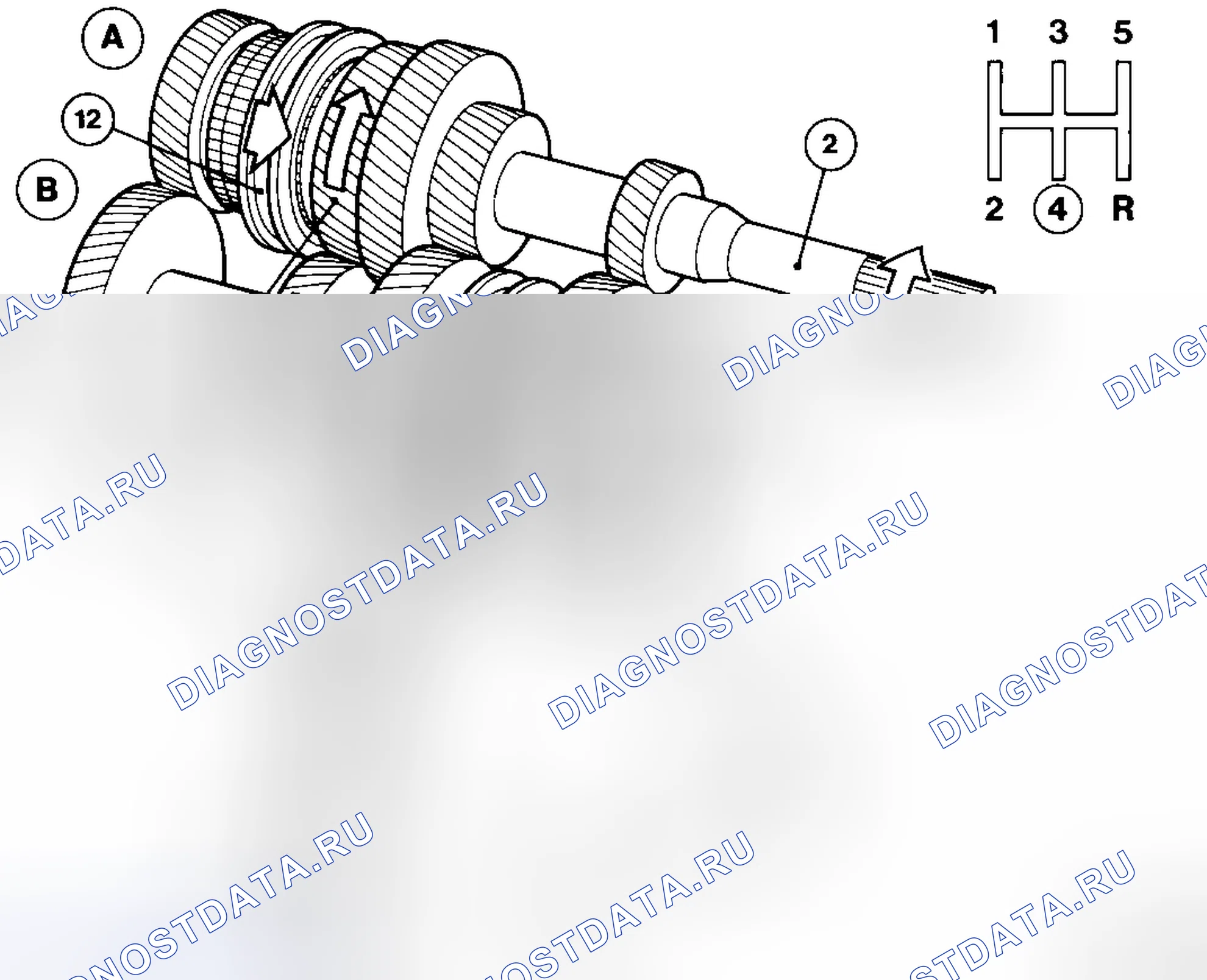 Рис. 1130: 4-я передача (4th). Volvo C70 I