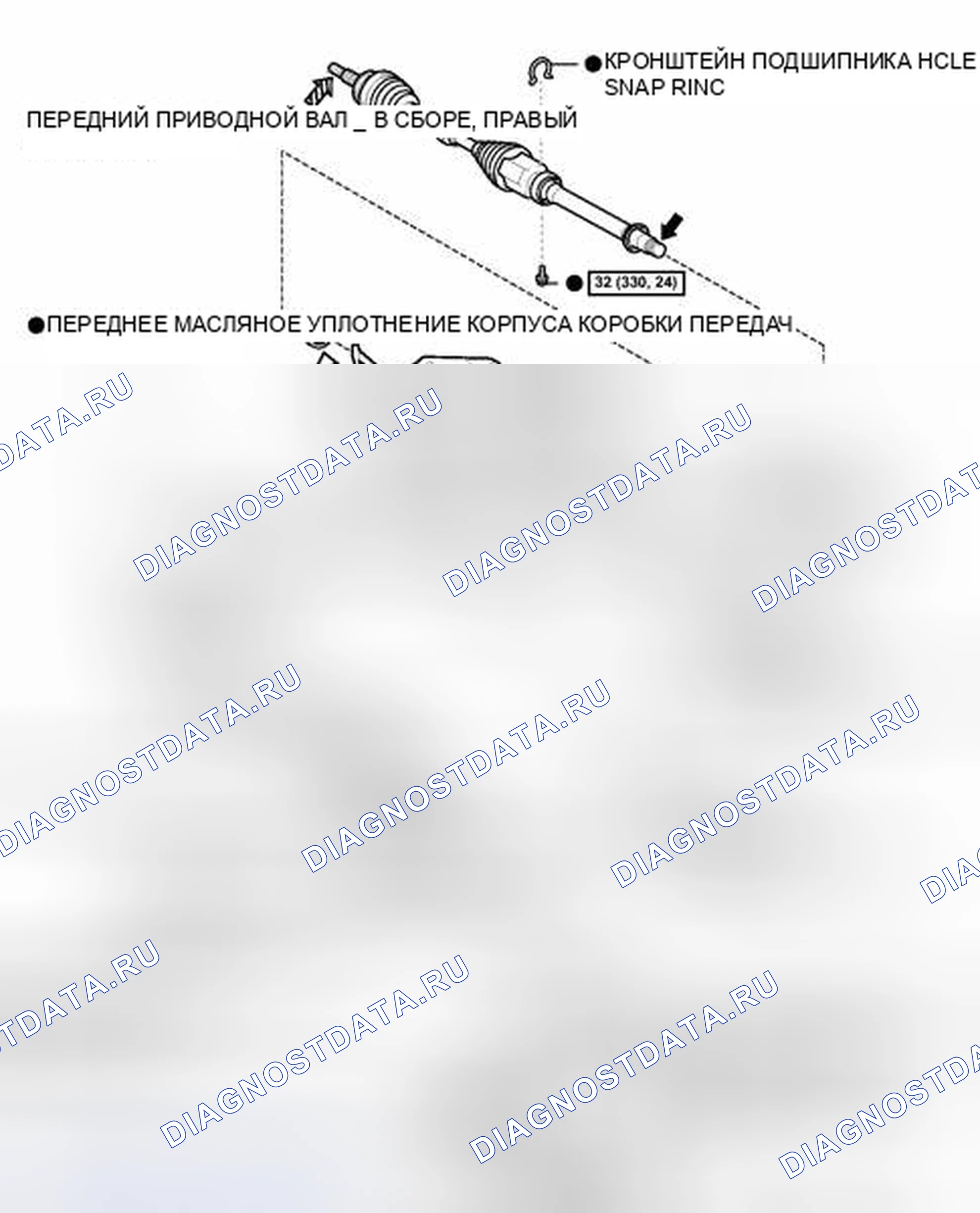 Рис. 1178: ИЛЛЮСТРАЦИЯ. Toyota Highlander II рестайлинг