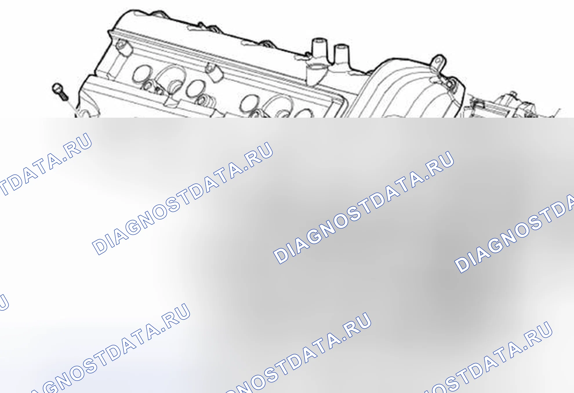 Рис. 111: Крышки распределительного вала. Land Rover Range Rover Sport I