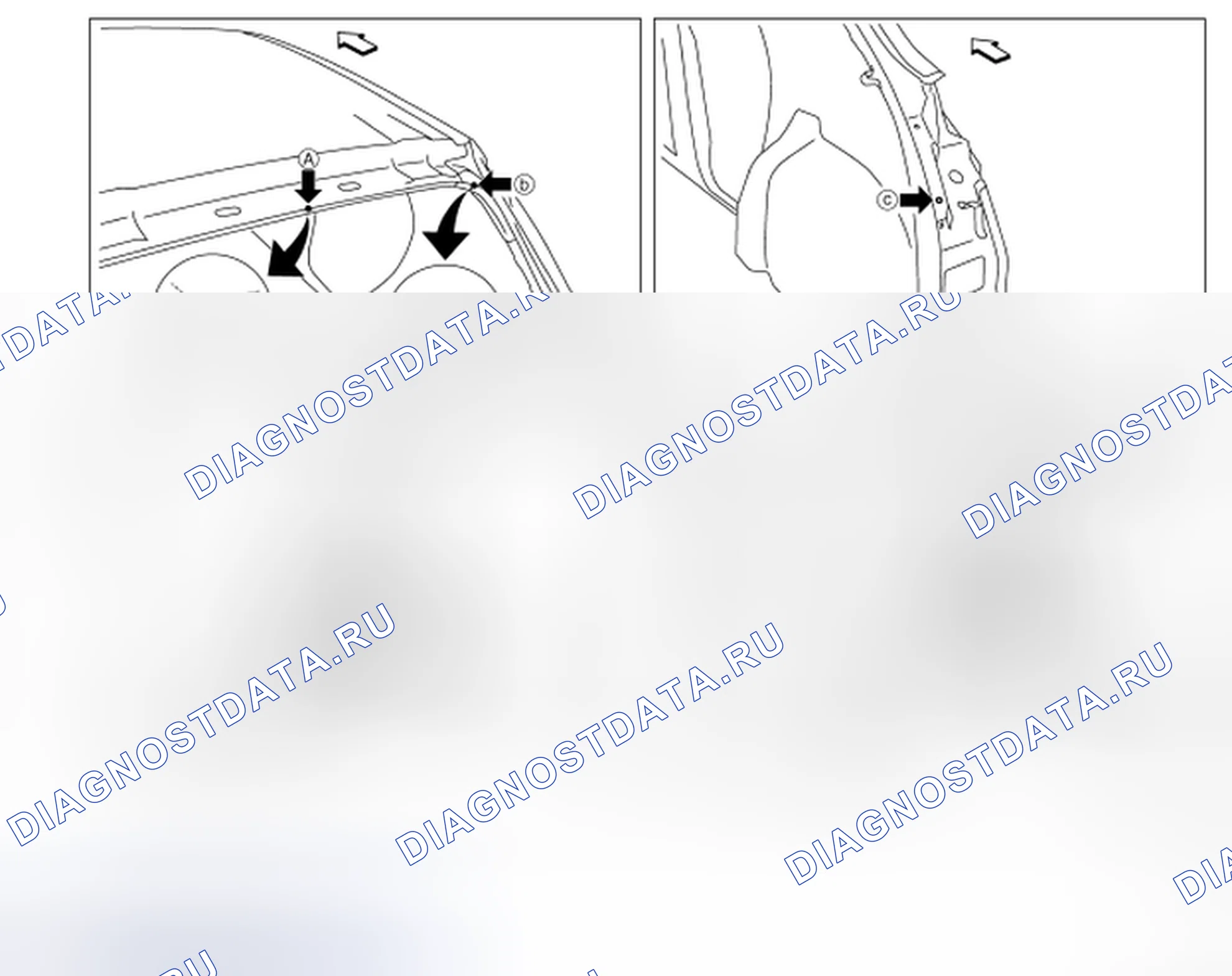 Рис. 29: Точки измерения. Honda Inspire I