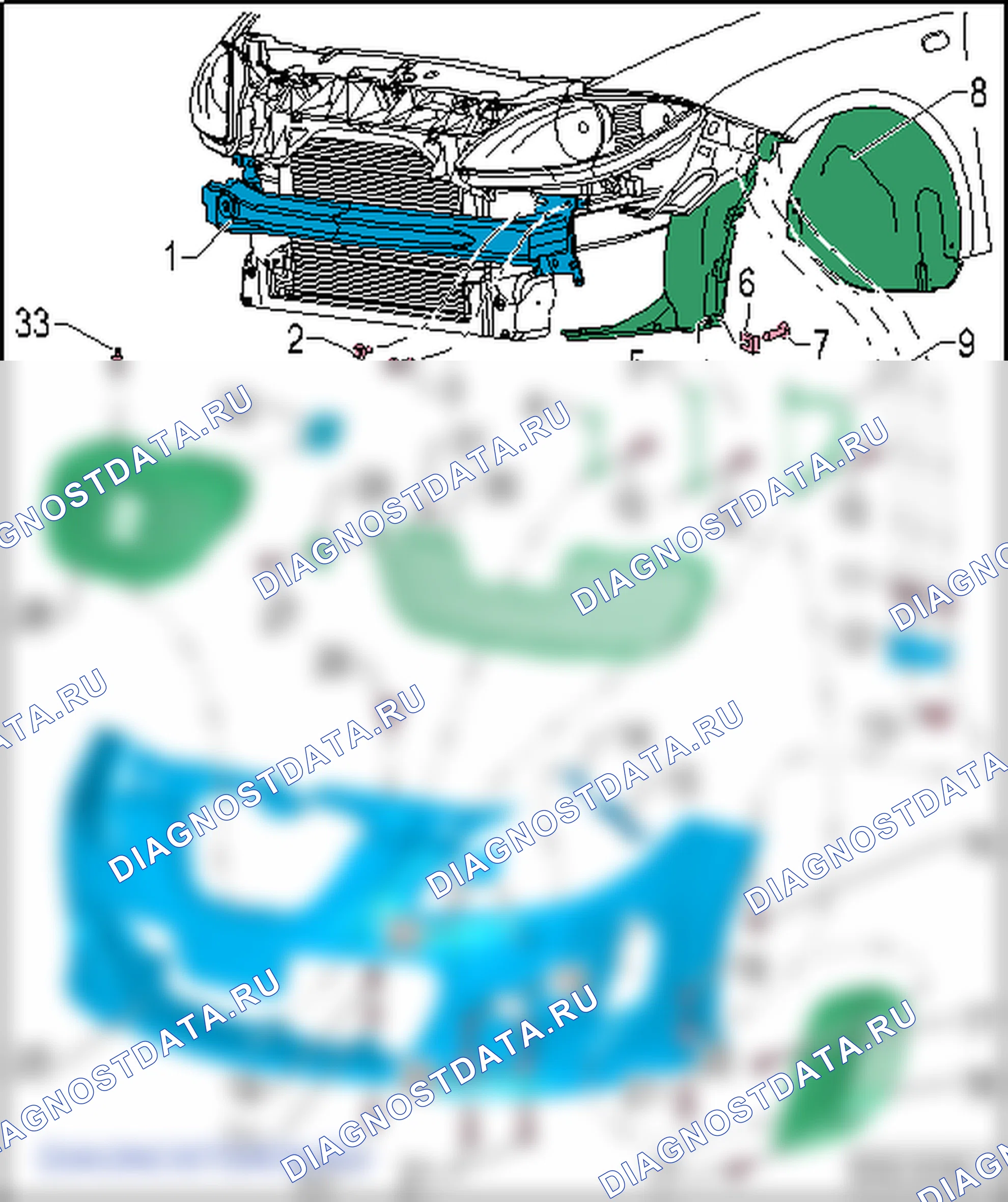 Облицовка бампера. SEAT Leon Ii