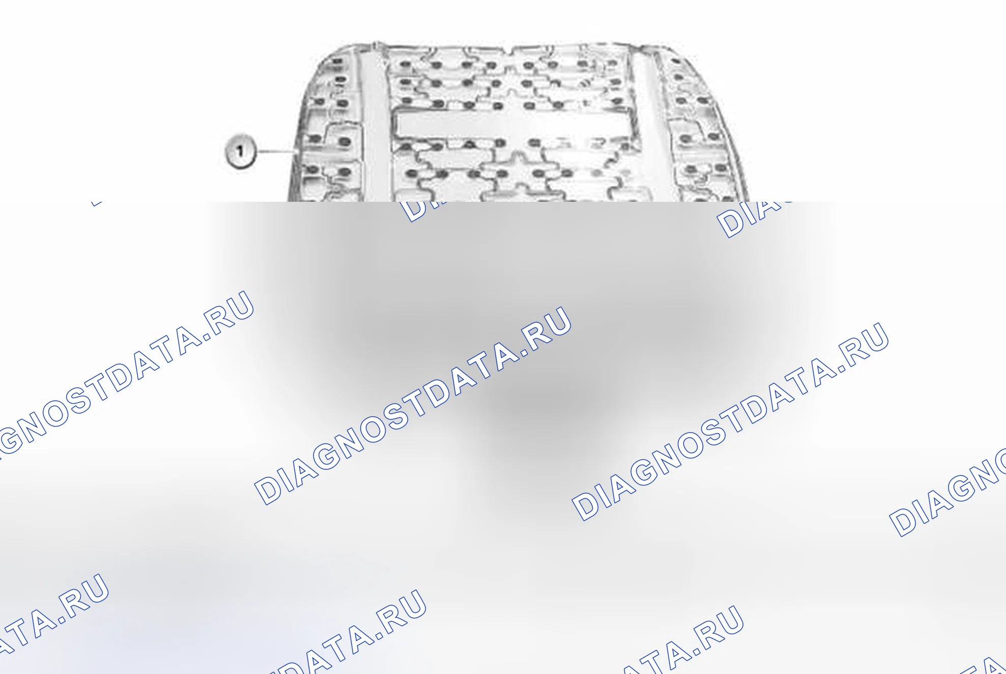 Рис. 54: R50, R52, R53 - Детектор занятости сиденья, пассажир. MINI Cooper S I