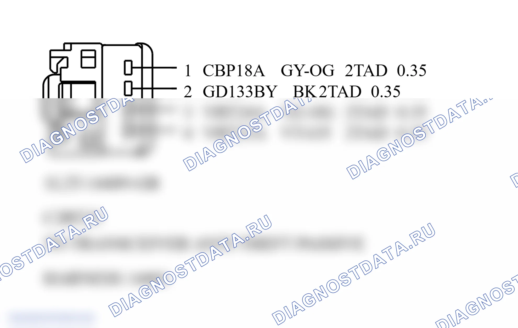 Распиновка разъёма Transceiver. Ford C-MAX I рестайлинг