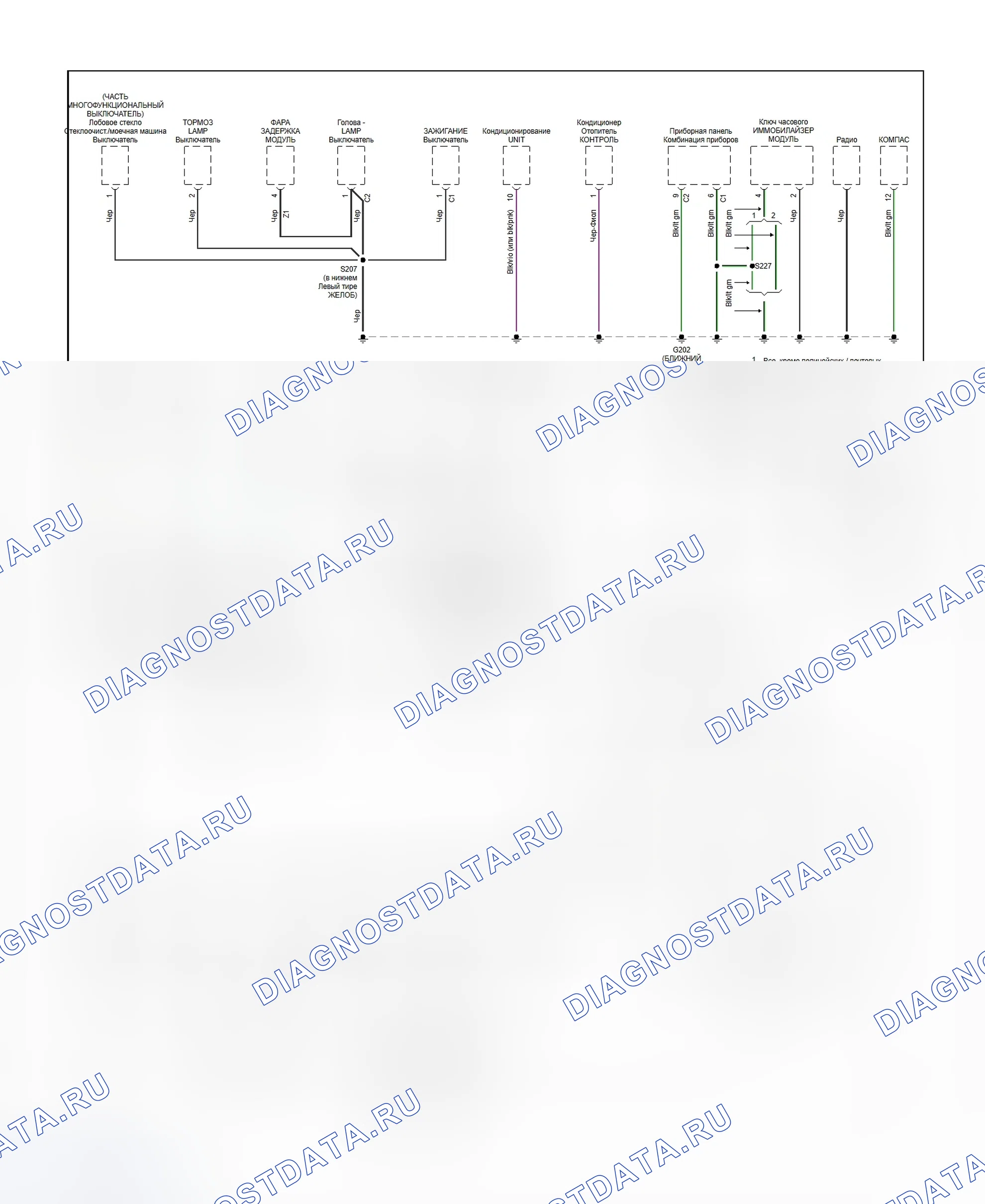 Ground Distribution Circuit (2 of 2). Jeep Cherokee II рестайлинг