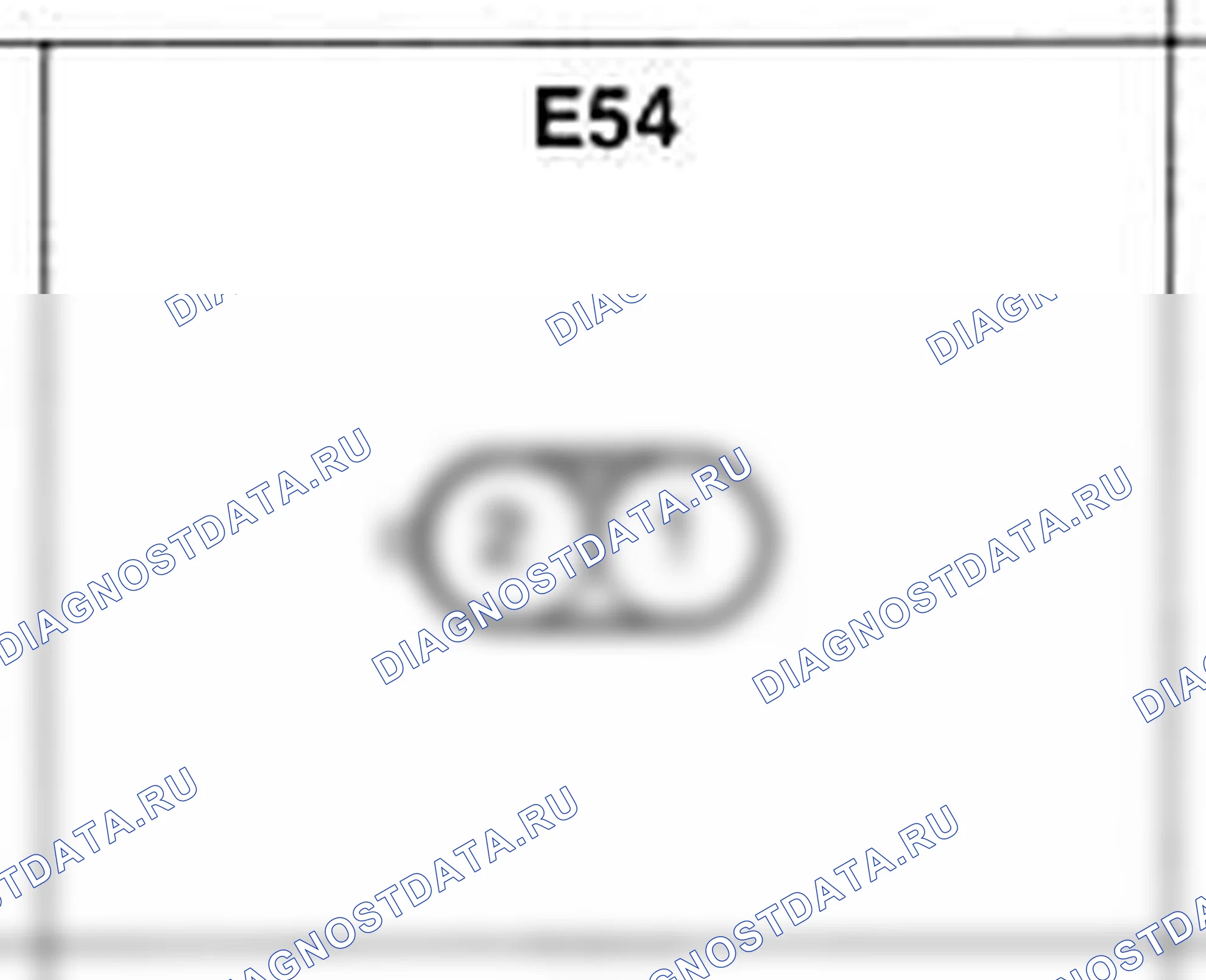 Распиновка разъёма E54 — жгута двигателя. Hyundai Accent LC