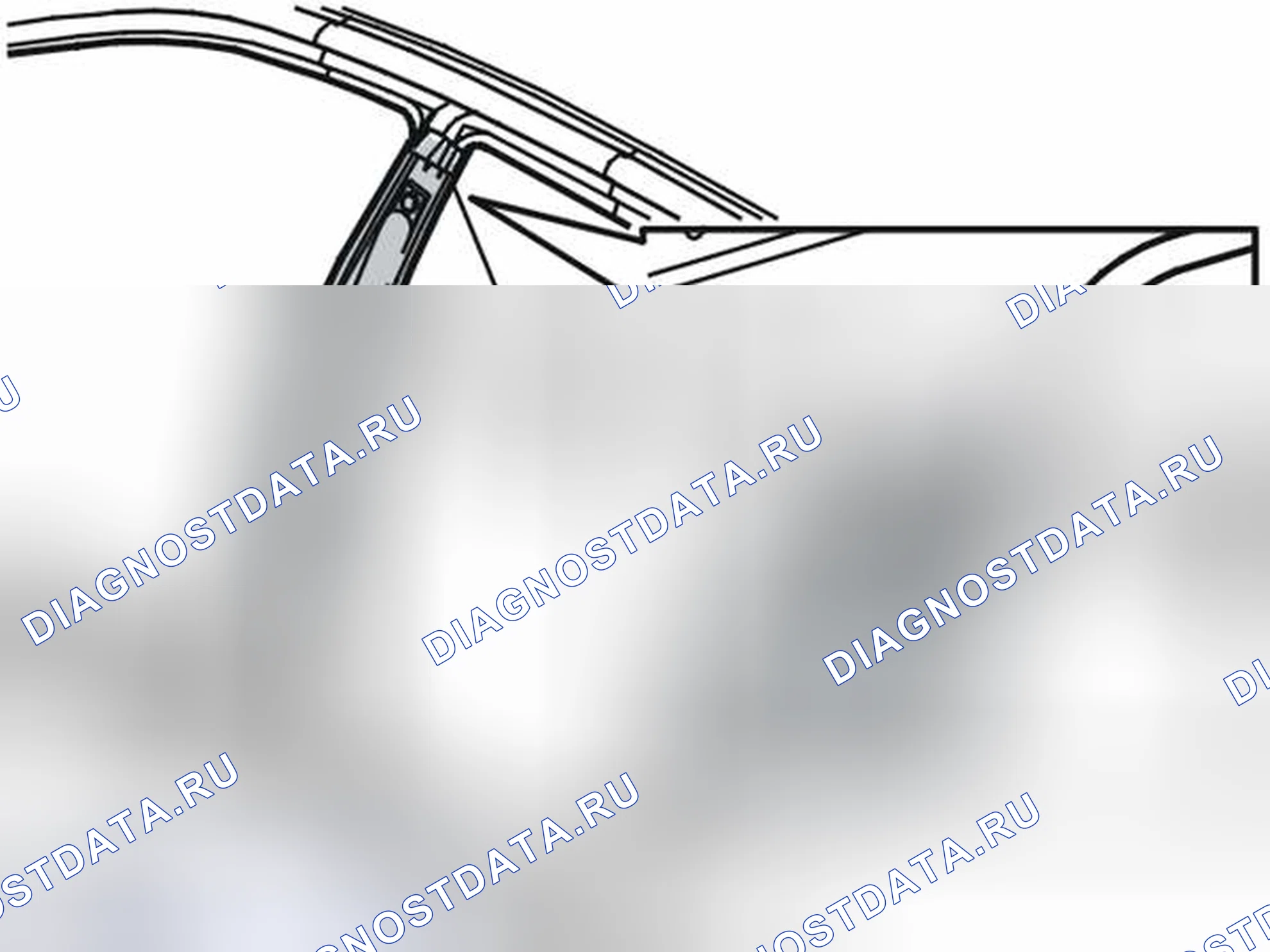 Рис. 163: Удаление внутренней B-образной стойки. Volvo V40 I рестайлинг