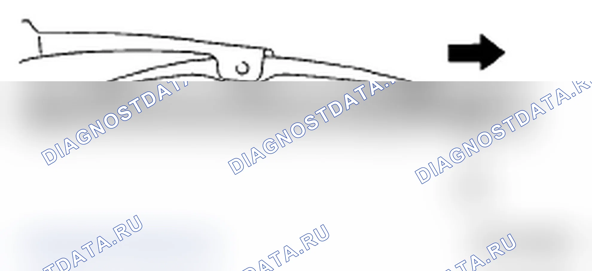 Рис. 45: Удаление резины из блока лезвий. Subaru Impreza WRX GD/GG рестайлинг 2