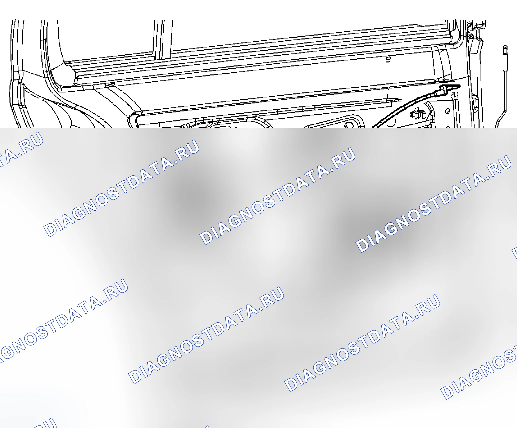 Рис. 33: Замена кабеля дверной ручки - задняя внутренняя часть. Chevrolet Cobalt I