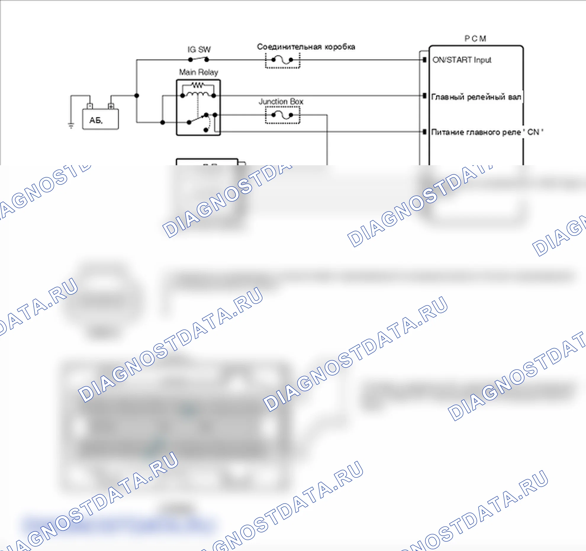 Фрагмент электросхемы: P0157. Hyundai Santa Fe CM