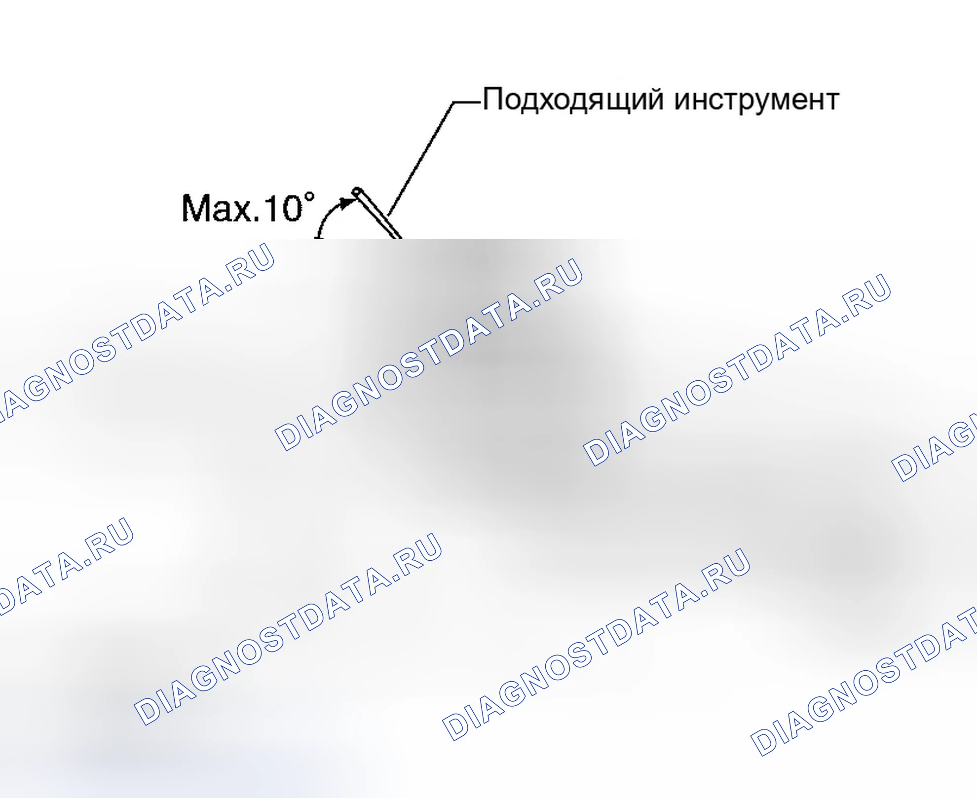 Рис. 11: Регулировка форсунки омывателя. Infiniti Q45 III