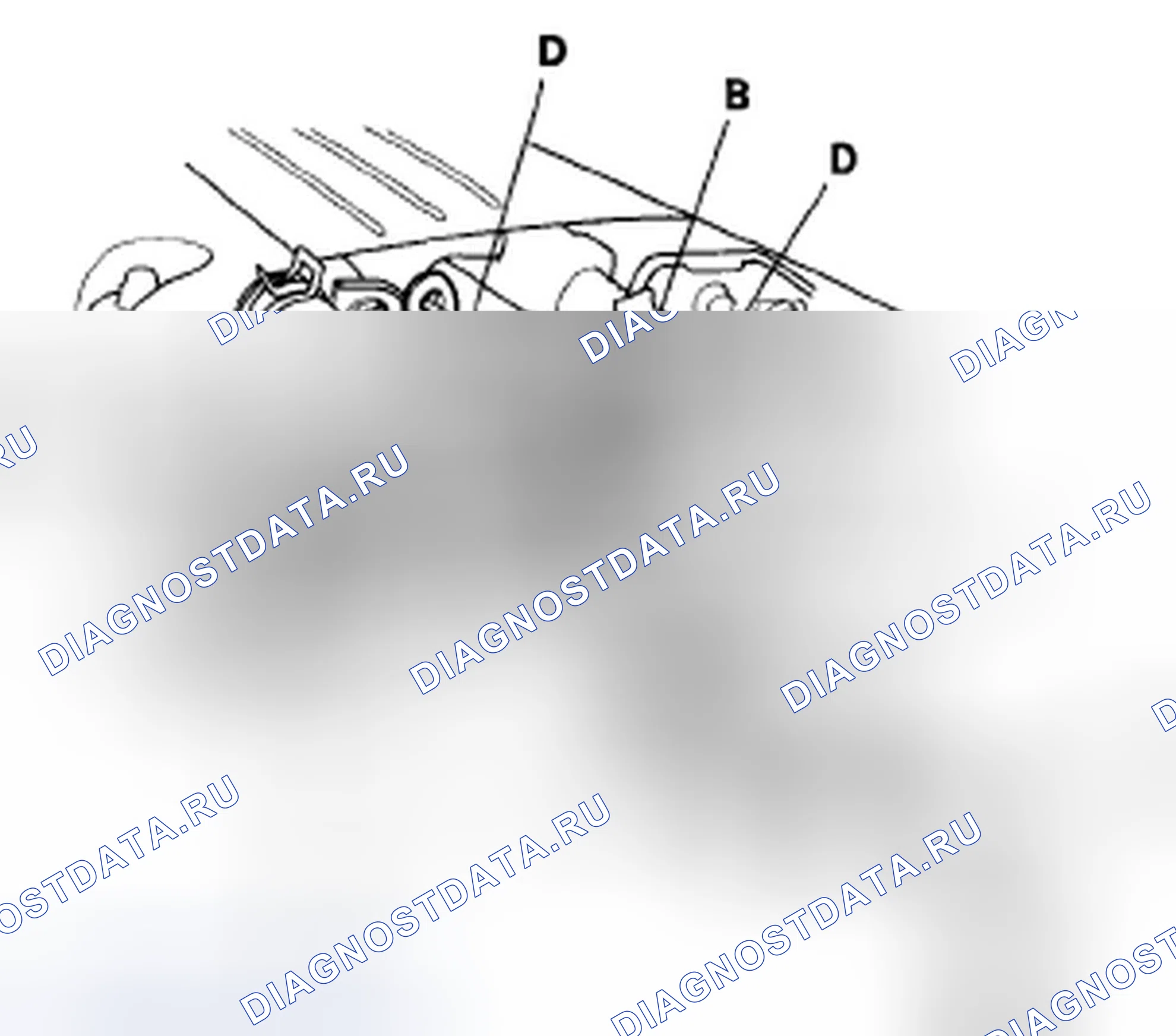 Рис. 123: Замена продувочного клапана канистры EVAP. Honda Civic VIII