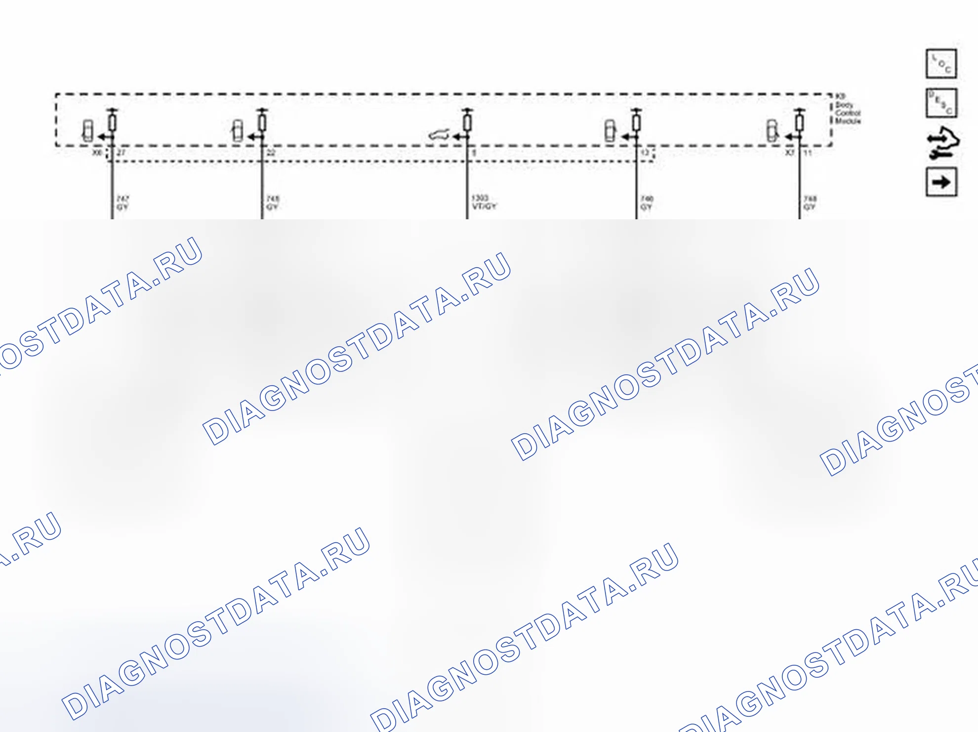Рис. 8: Схемы проводки средств управления. Chevrolet Spark M300