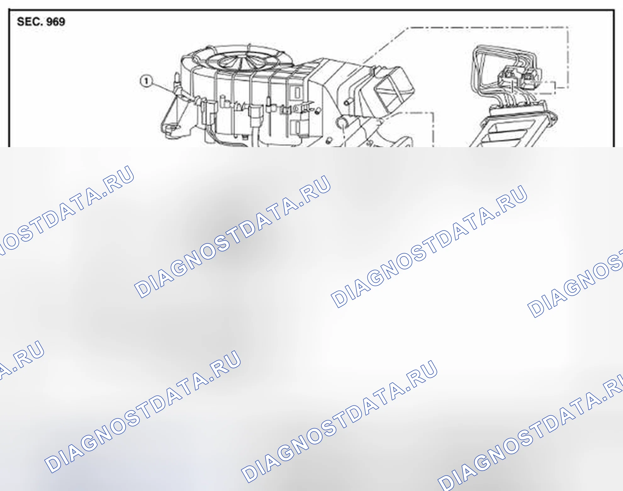 Рис. 189: Разнесенный вид. Nissan Pathfinder IV рестайлинг