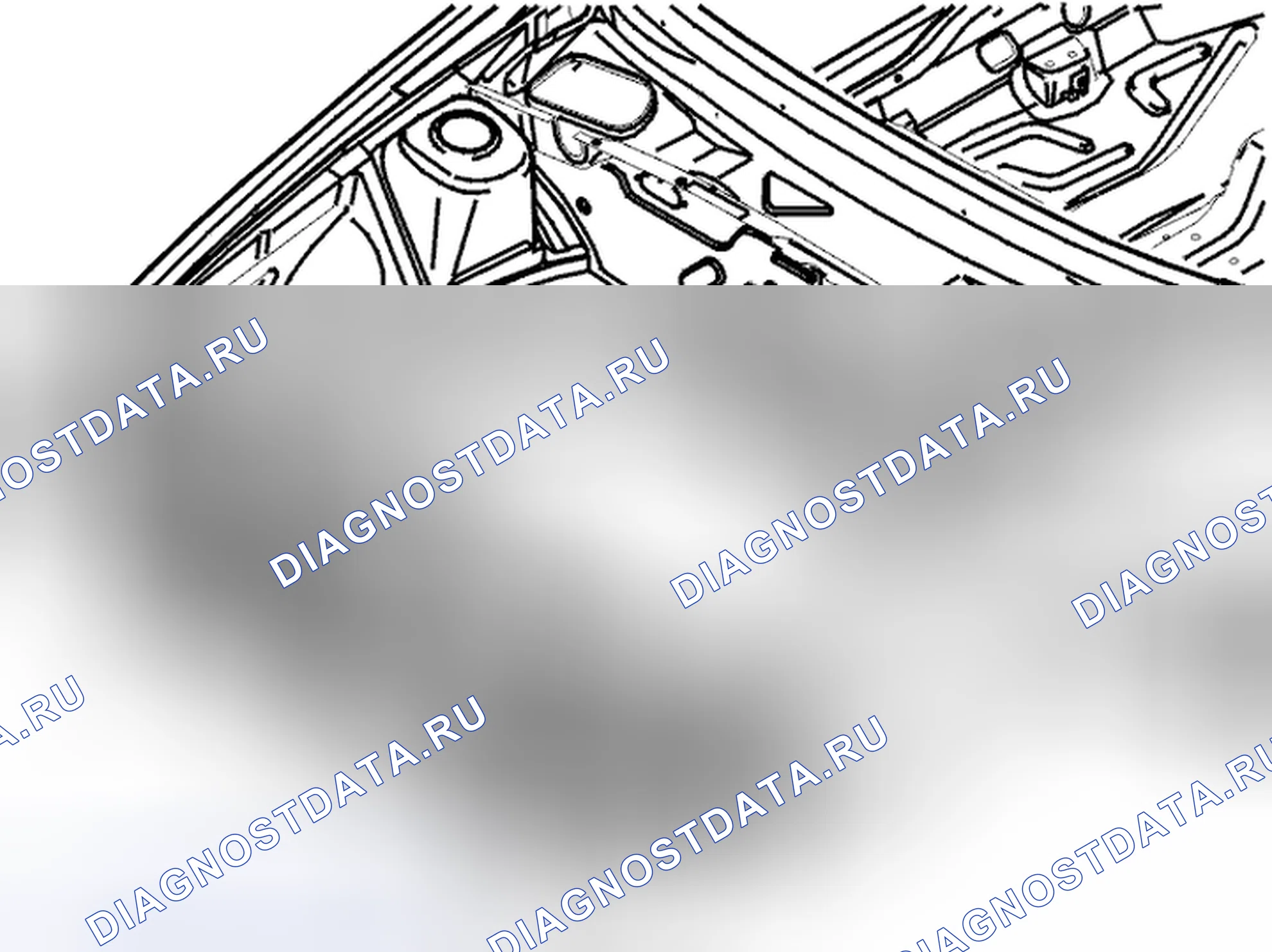 Рис. 79: Замена передней секции. Volvo C70 I