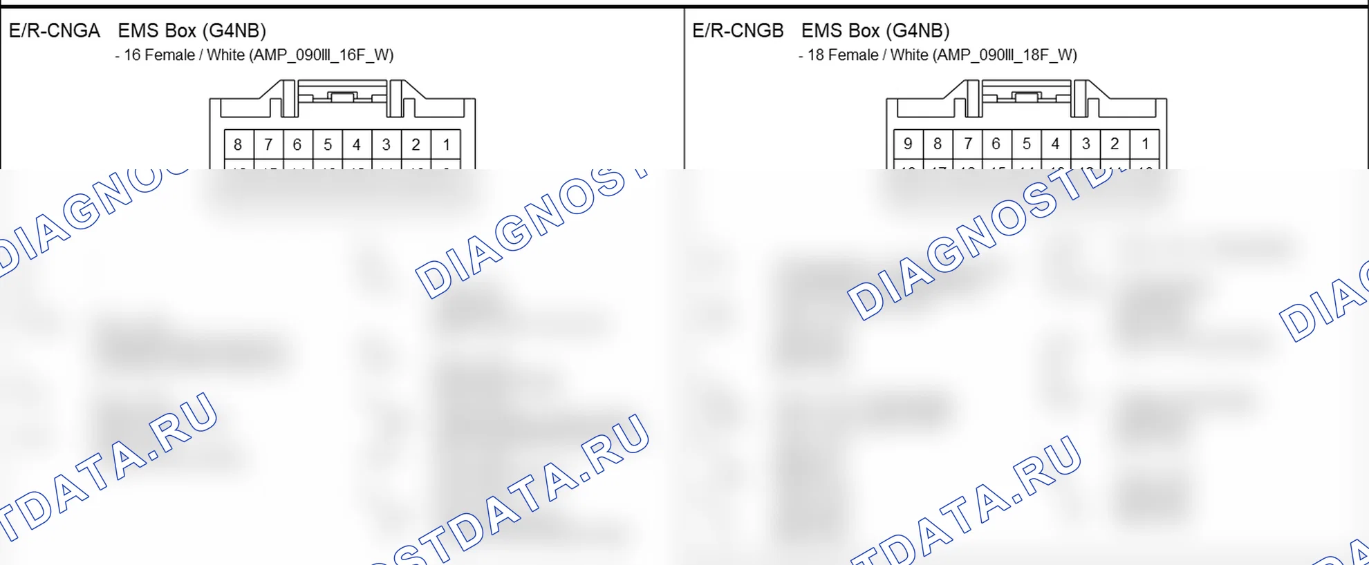 Распиновка разъёма F33 — ems (engine management system) box. Hyundai Elantra V рестайлинг