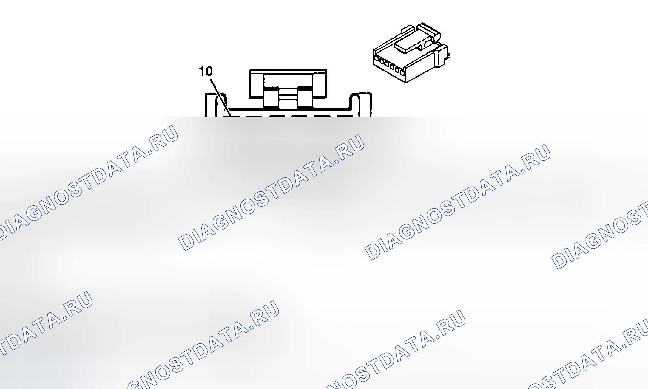 Рис. 1: ИДЕНТИФИКАЦИЯ РАЗЪЕМОВ. Buick LeSabre VIII