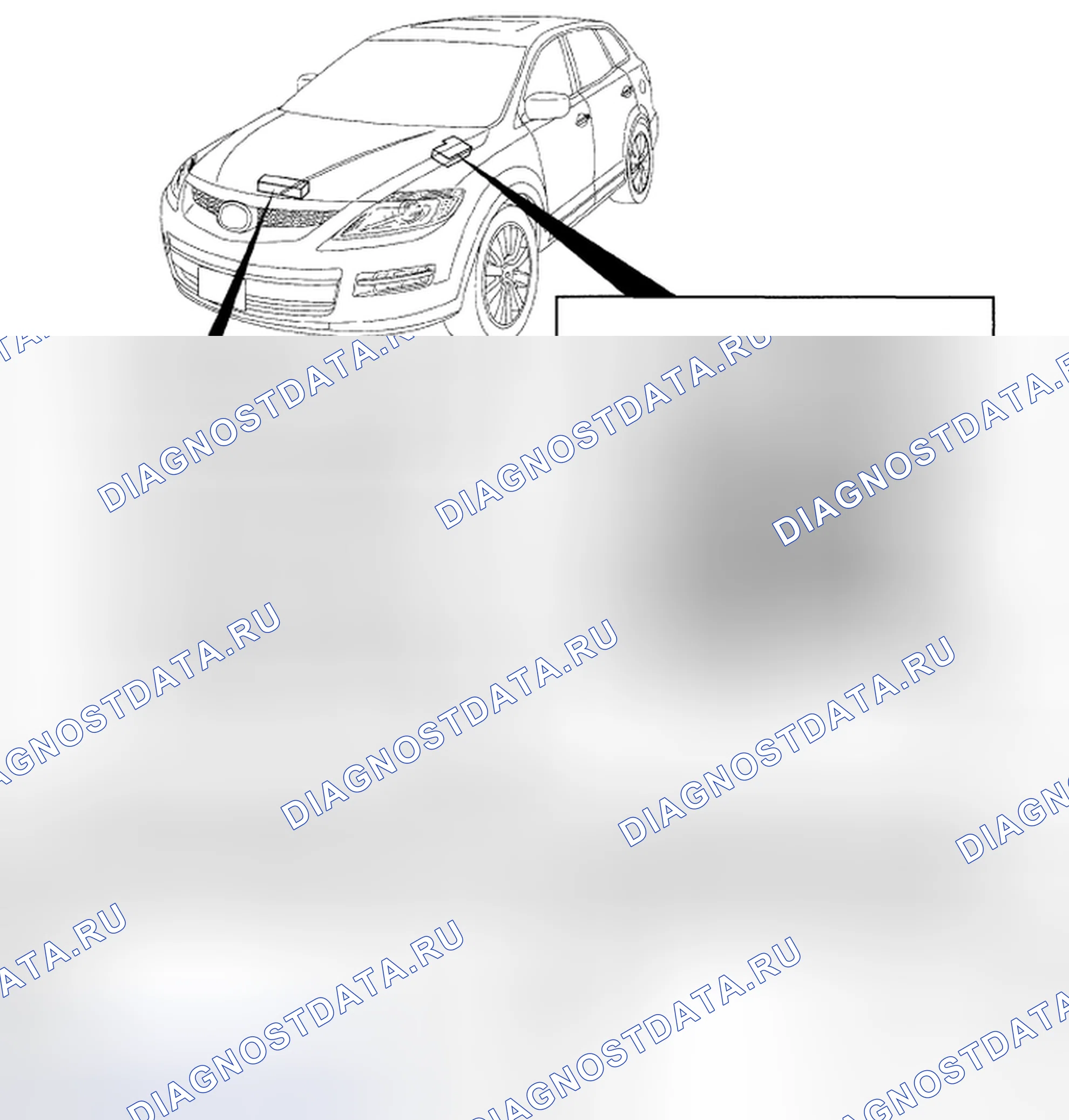 Рис. 3: РАСПОЛОЖЕНИЕ РЕЛЕ. Mazda CX-9 I