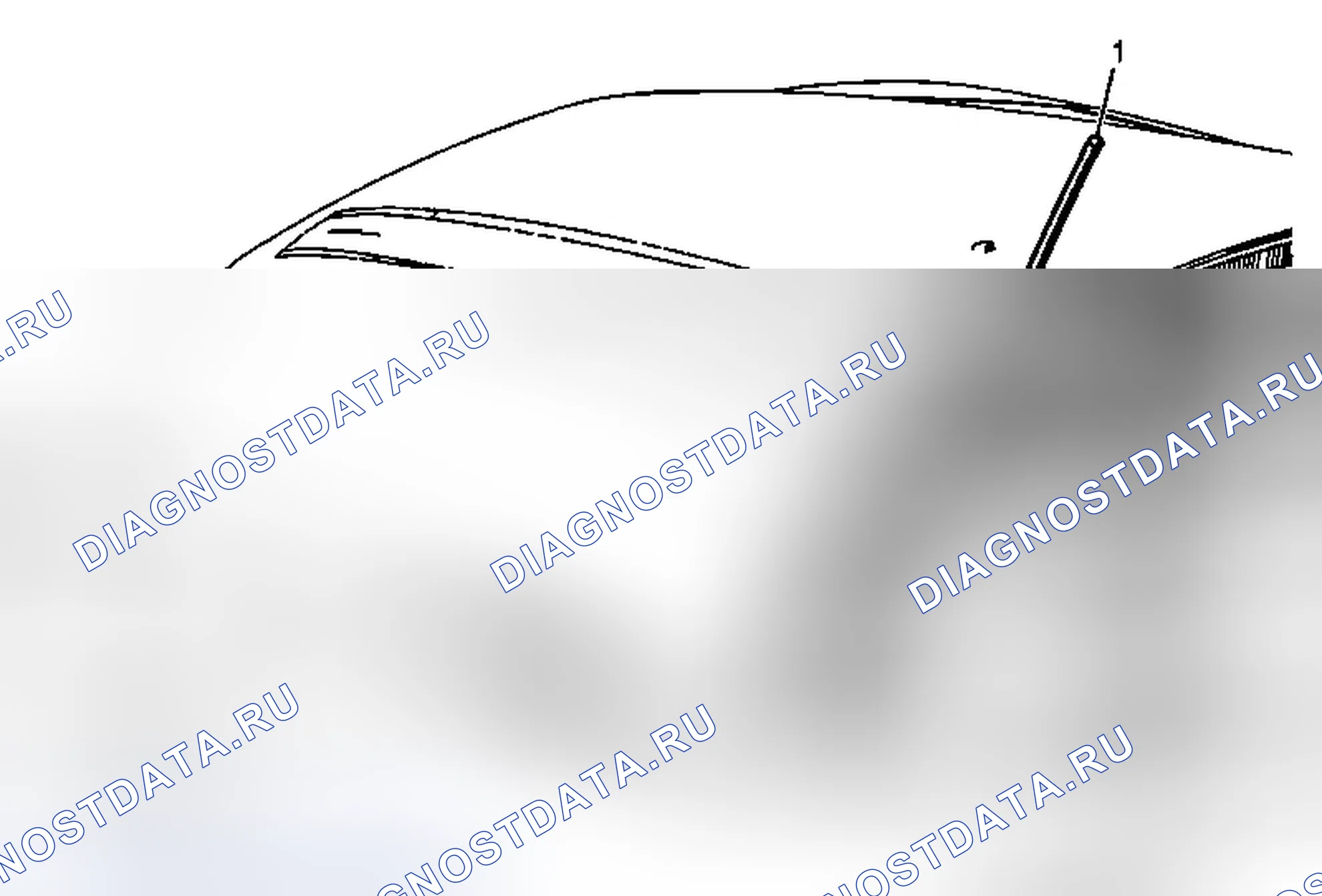 Рис. 20: Замена щетки стеклоочистителя (OUTLOOK). Chevrolet Traverse I