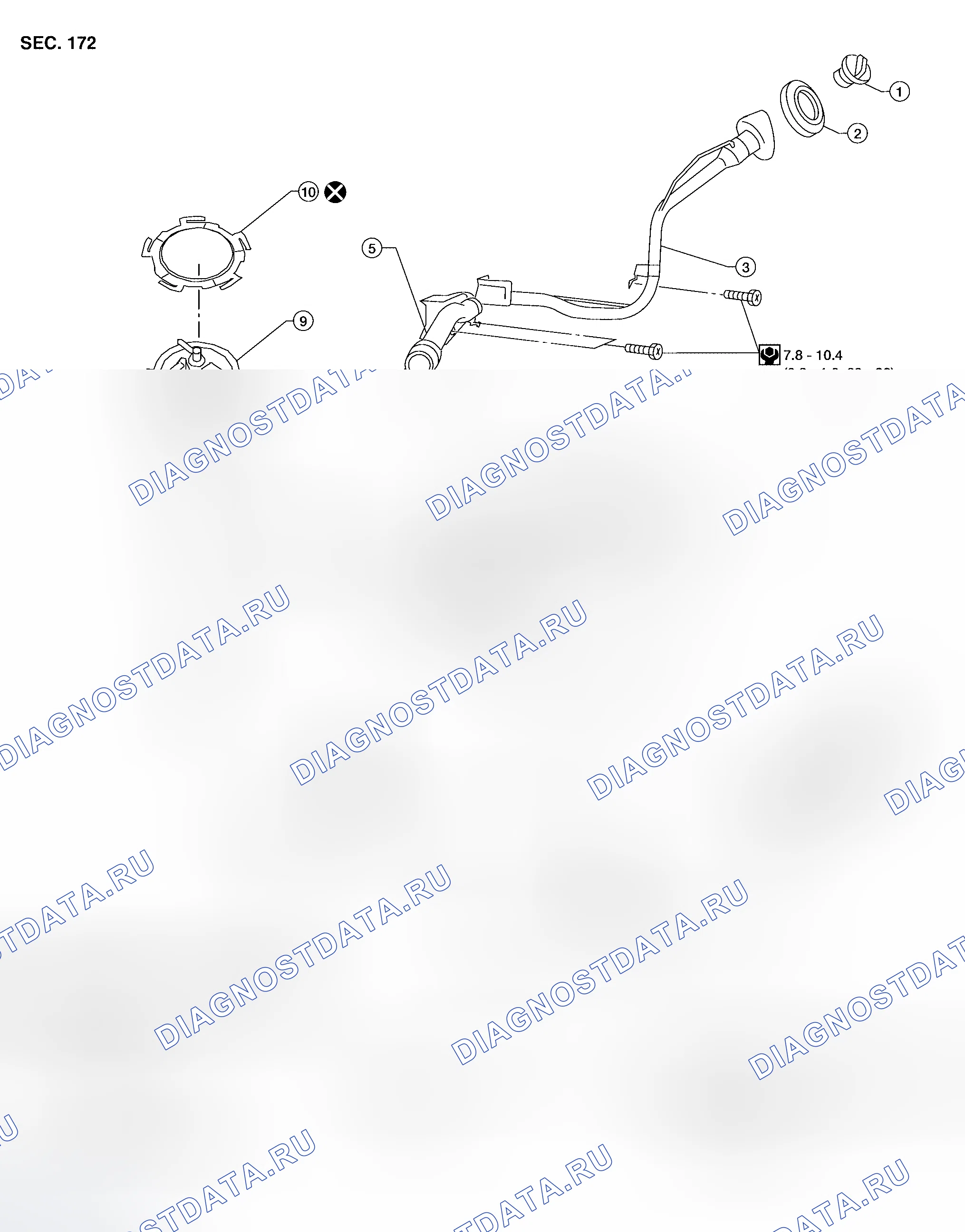 Рис. 2: Демонтаж и монтаж. Nissan Altima L31 рестайлинг