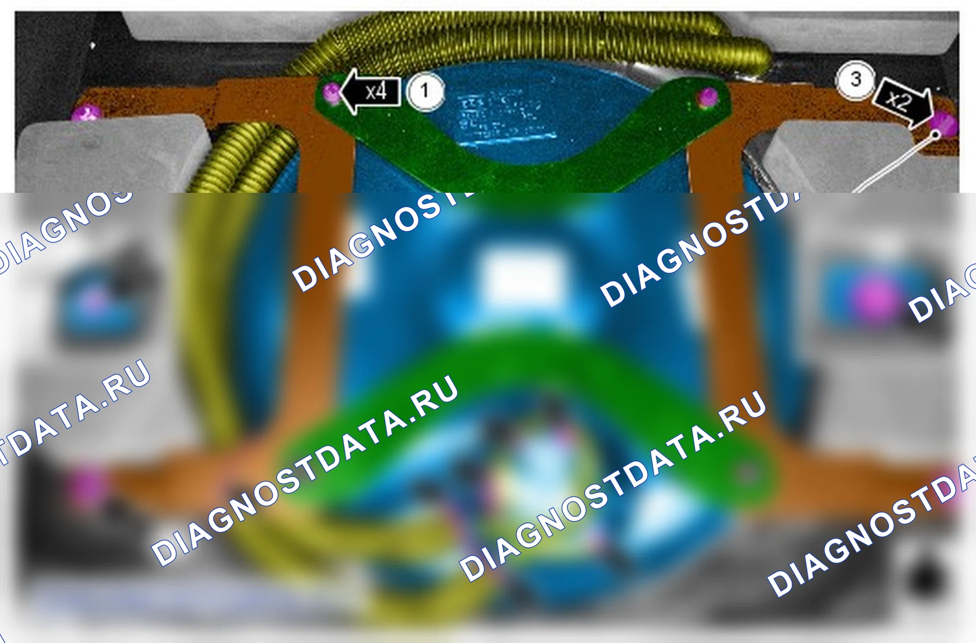 Как снять и установить кольцевой газовый топливный бак. Ford Grand C-MAX II