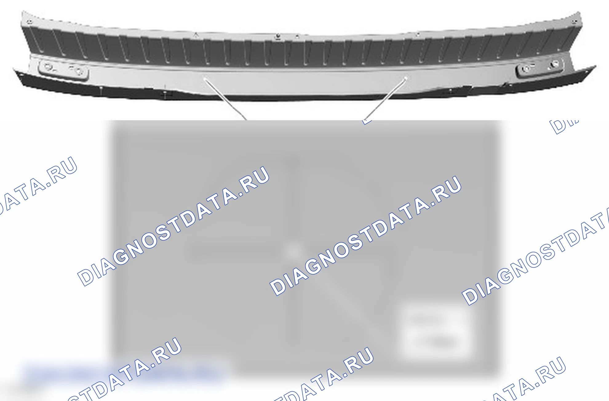 Разборка и сборка кожуха заднего бампера. Ford Transit VIII