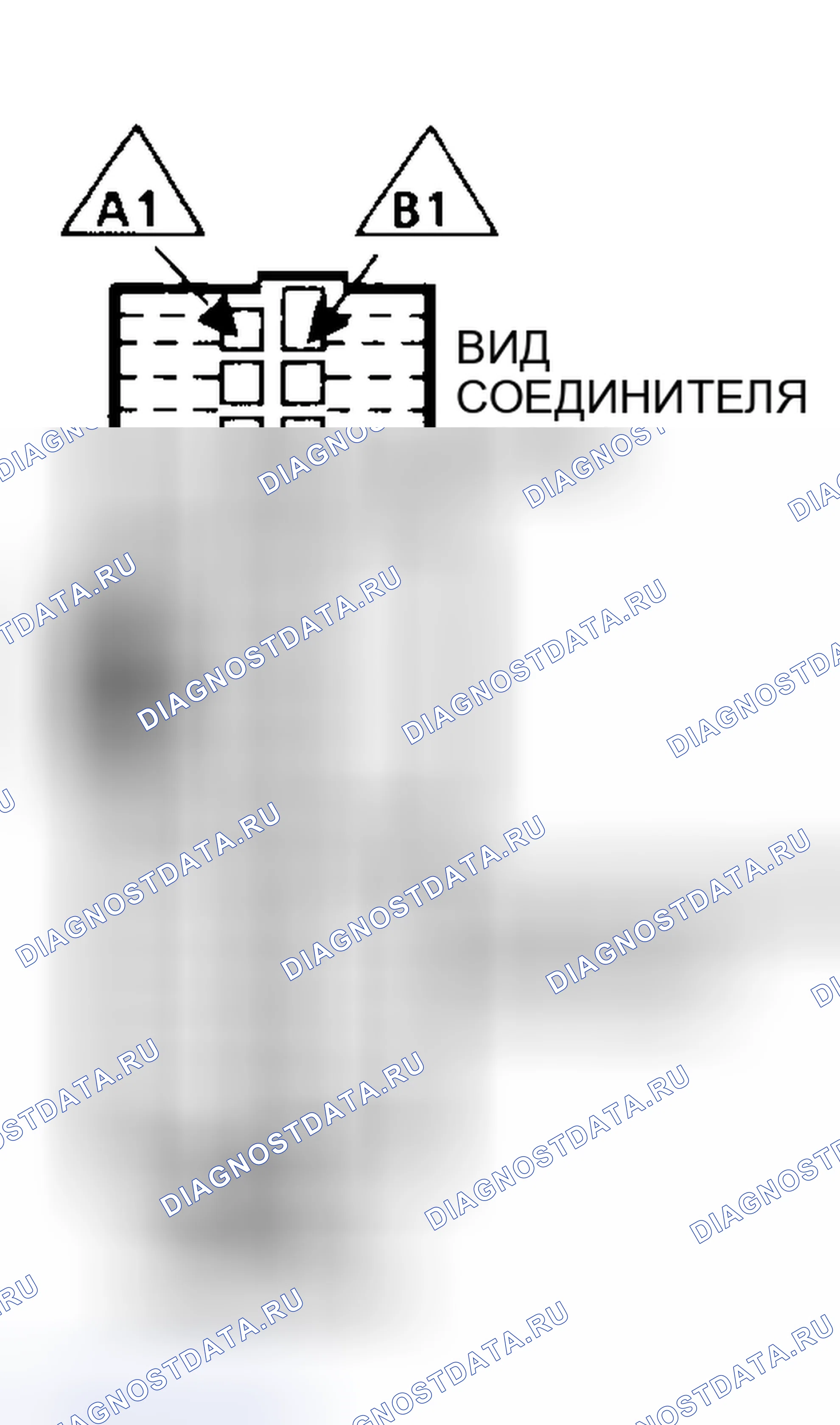 Рис. 12: Разъем блок управления силовым агрегатом (PCM) (блок управления силовым агрегатом) A-B - красный (2 из 4) (" C ", " K " и " P " серии 4.3L, 5.7L и 7.4L с 4L80-E A / T). GMC Cab & Chassis C2500 