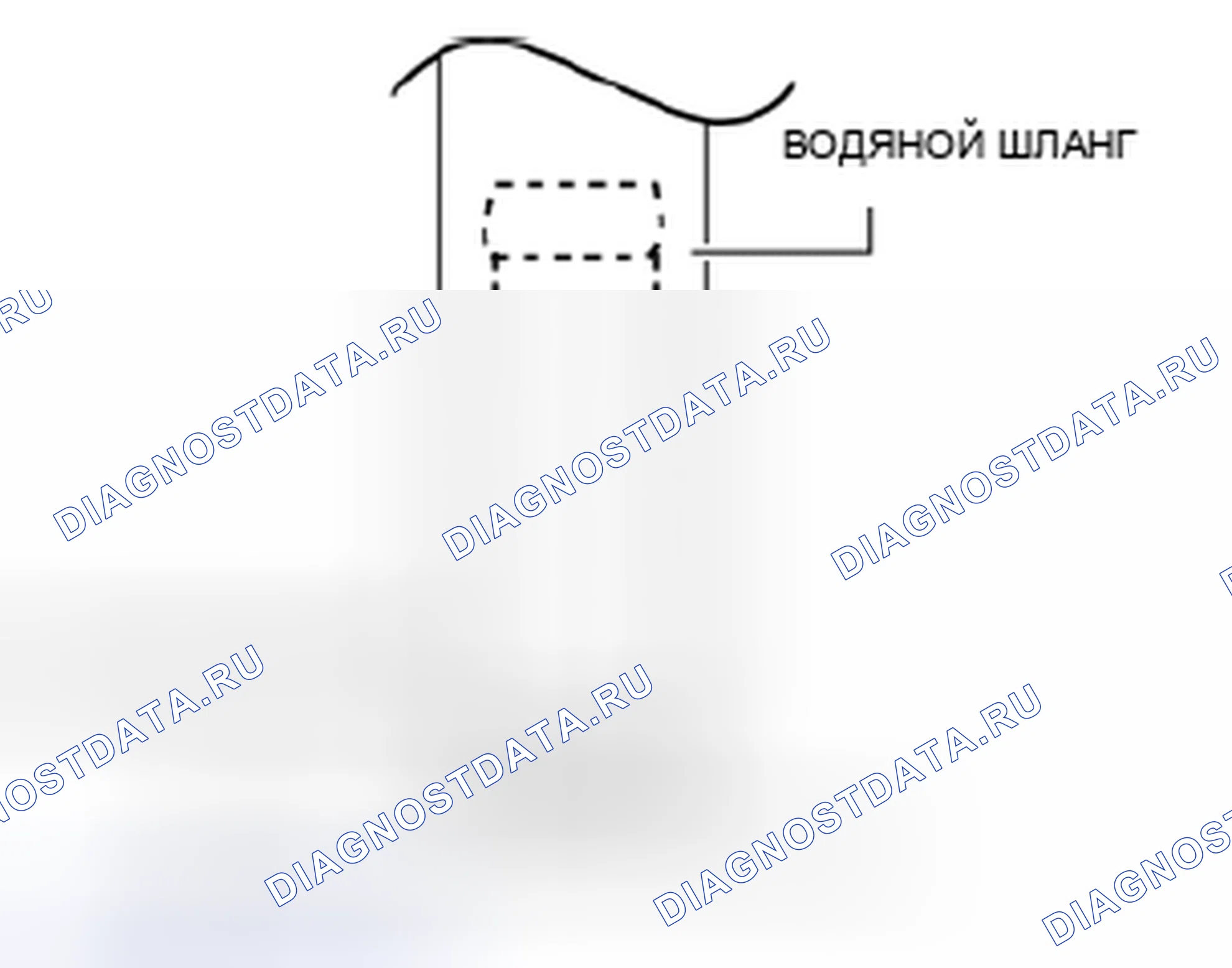 Рис. 438: Примечание по установке шланга для воды. Mazda 3 BL рестайлинг