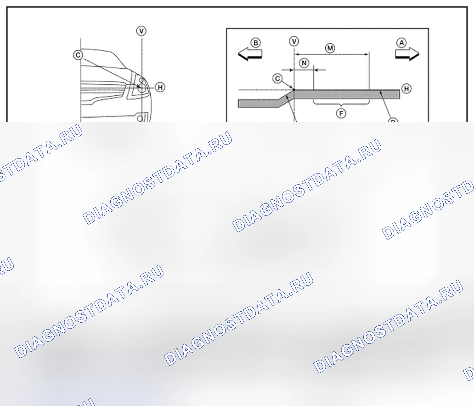 Рис. 249: Процедура регулировки прицеливания. Nissan Altima L33