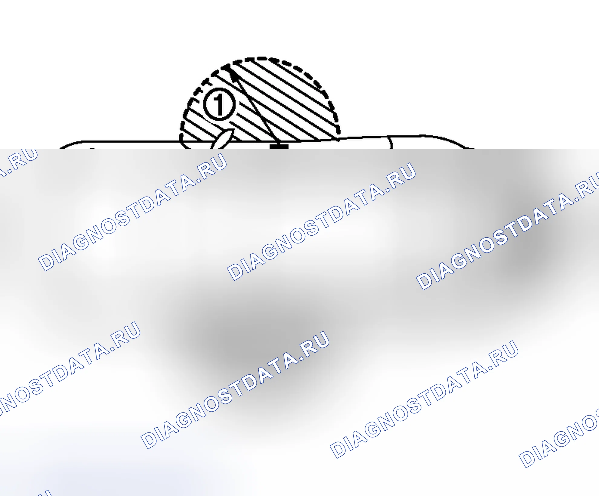Рис. 367: Зона обнаружения антенны с внешним ключом. Nissan Murano Z50