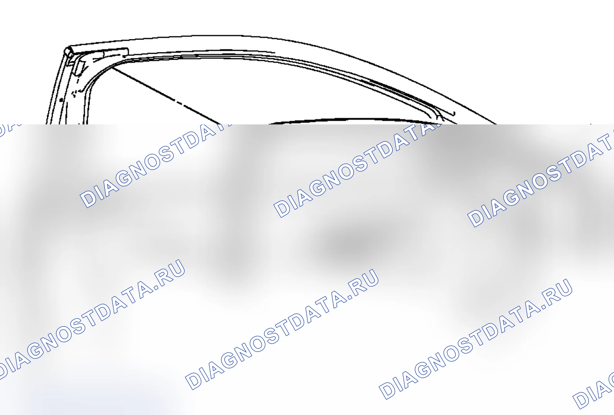Рис. 21: Замена внутренней уплотнительной полосы окна передней двери. Pontiac G6 I final