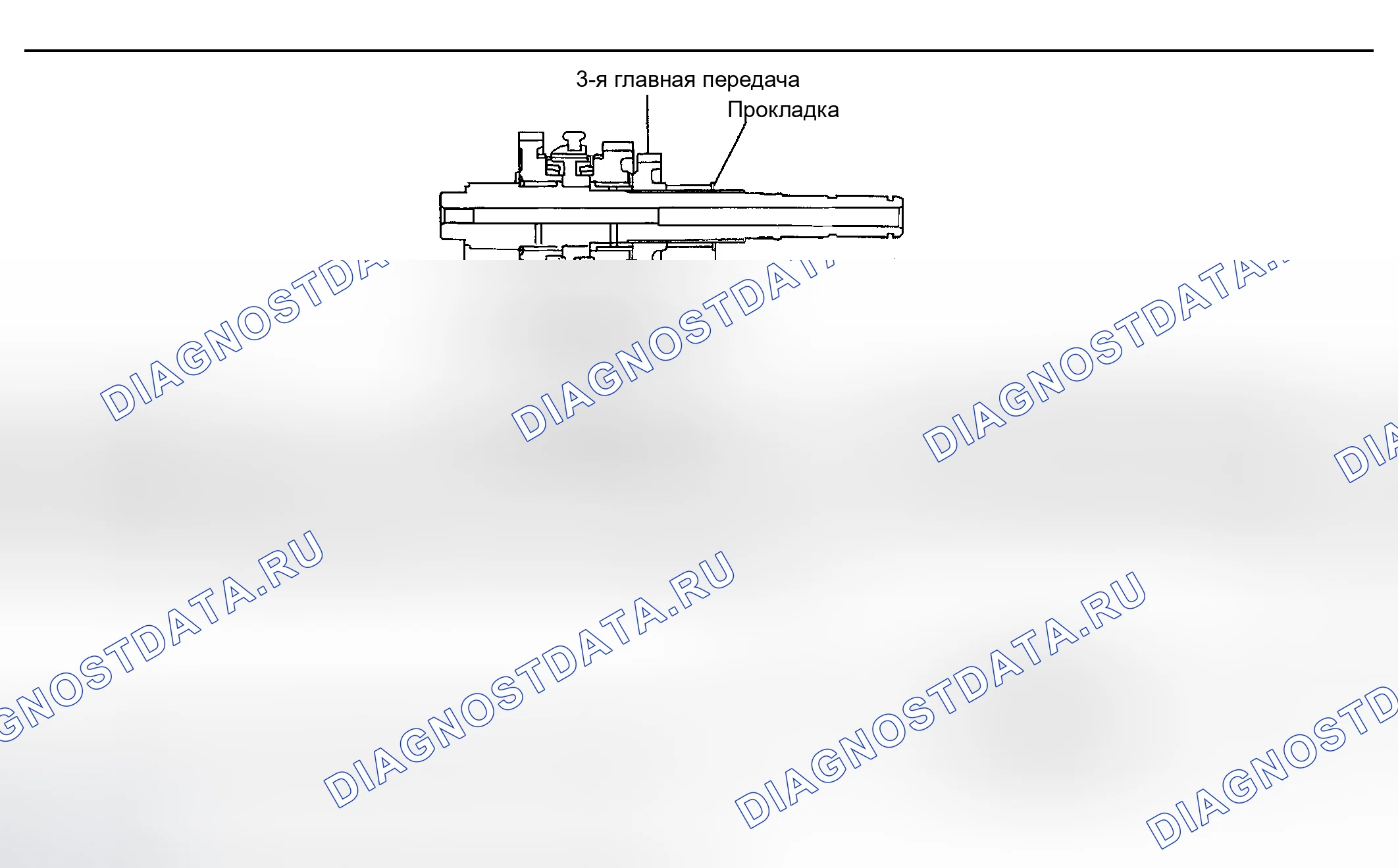 Рис. 181: РЕГУЛИРОВОЧНАЯ ПРОКЛАДКА ГЛАВНОГО ВАЛА. Nissan Sentra B15
