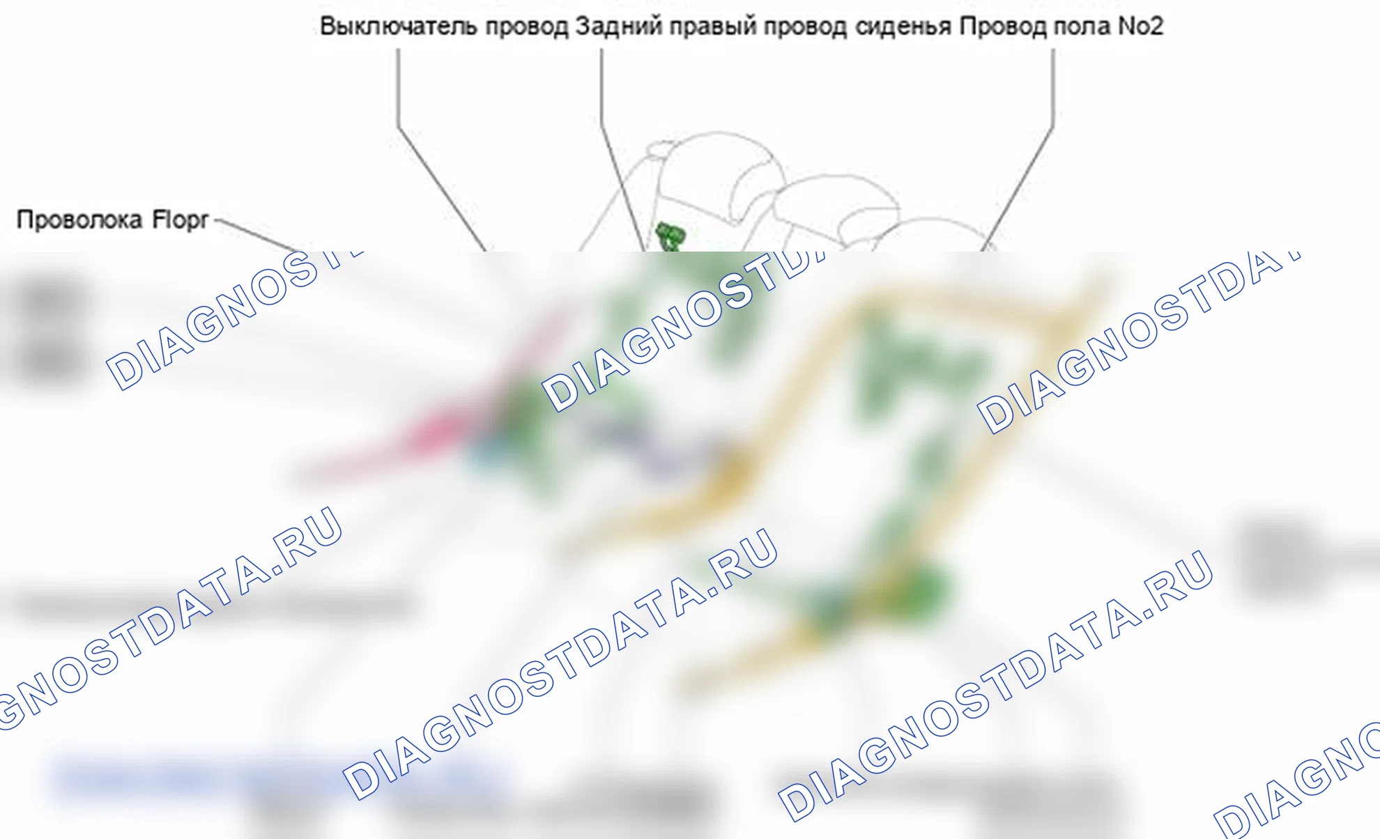 Рис. 267: Расположение соединителя, соединяющего электрожгут и жгут проводов. Lexus LS IV