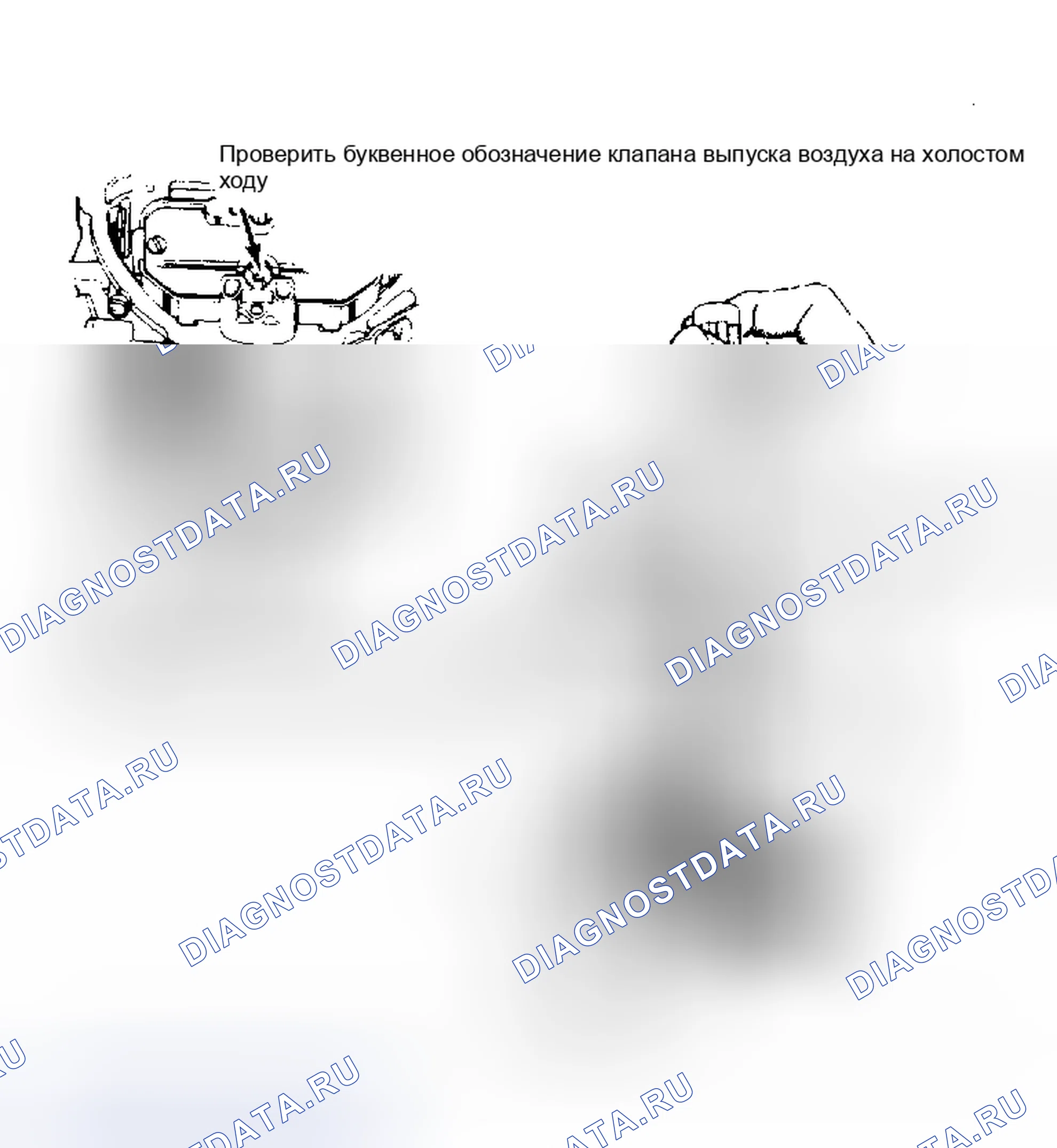 Рис. 4: Регулировка холостых игл и клапанов выпуска воздуха. Chevrolet Suburban C10 