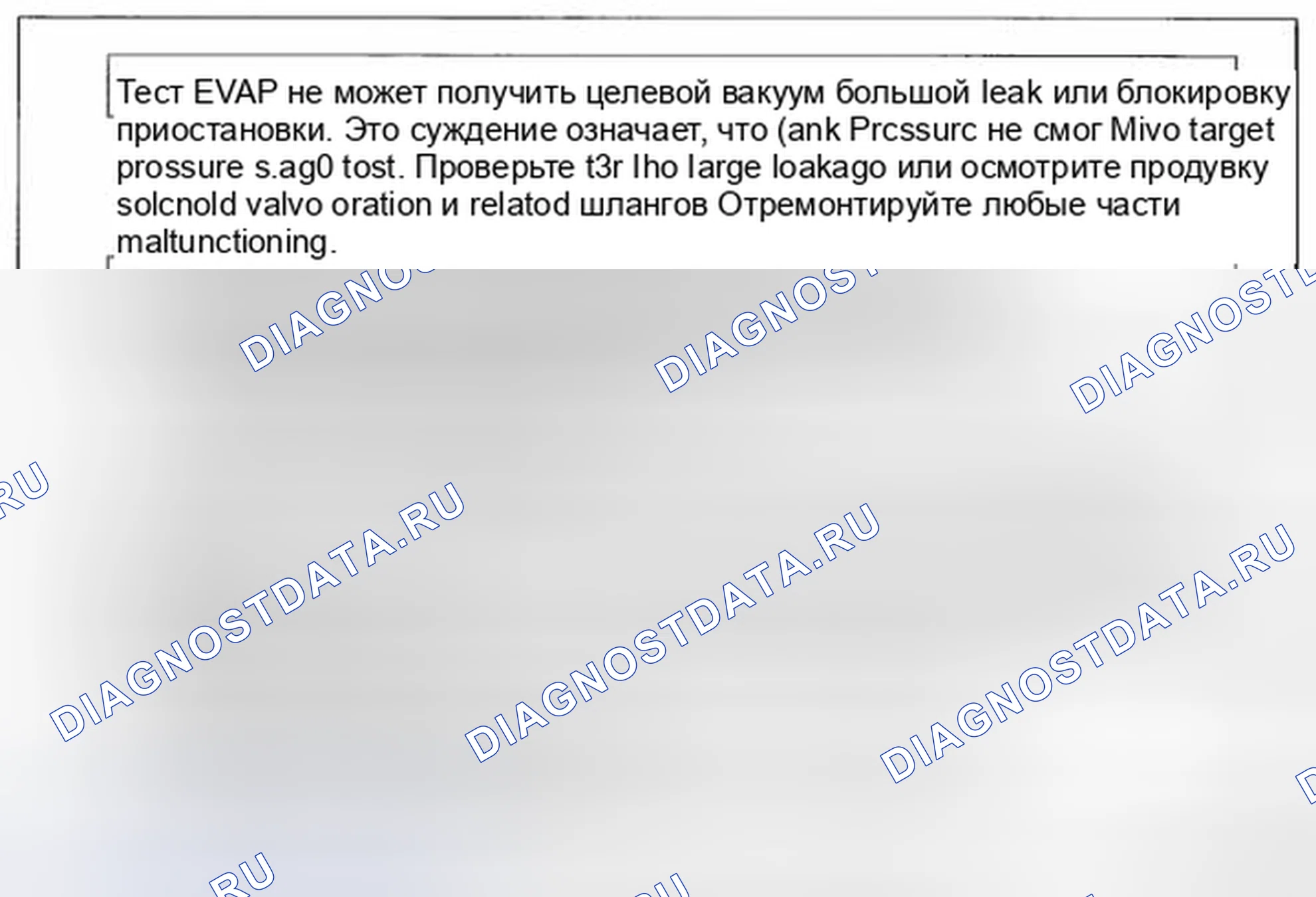 Рис. 53: Оценка неисправности системы EVAP. Honda CR-V IV рестайлинг
