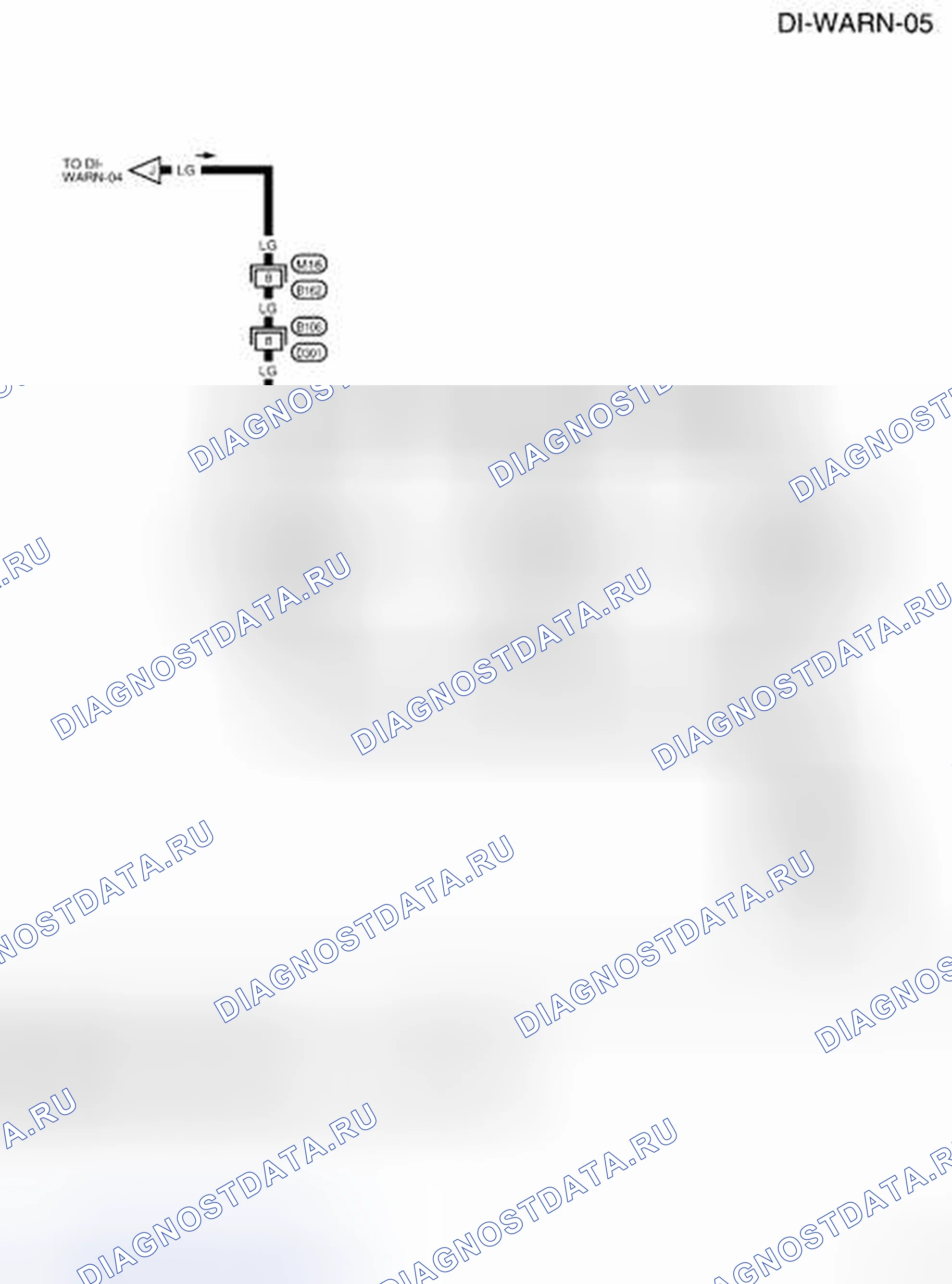 Рис. 18: электросхема - зажигание с распределителем-WARN-05. Nissan Frontier D40