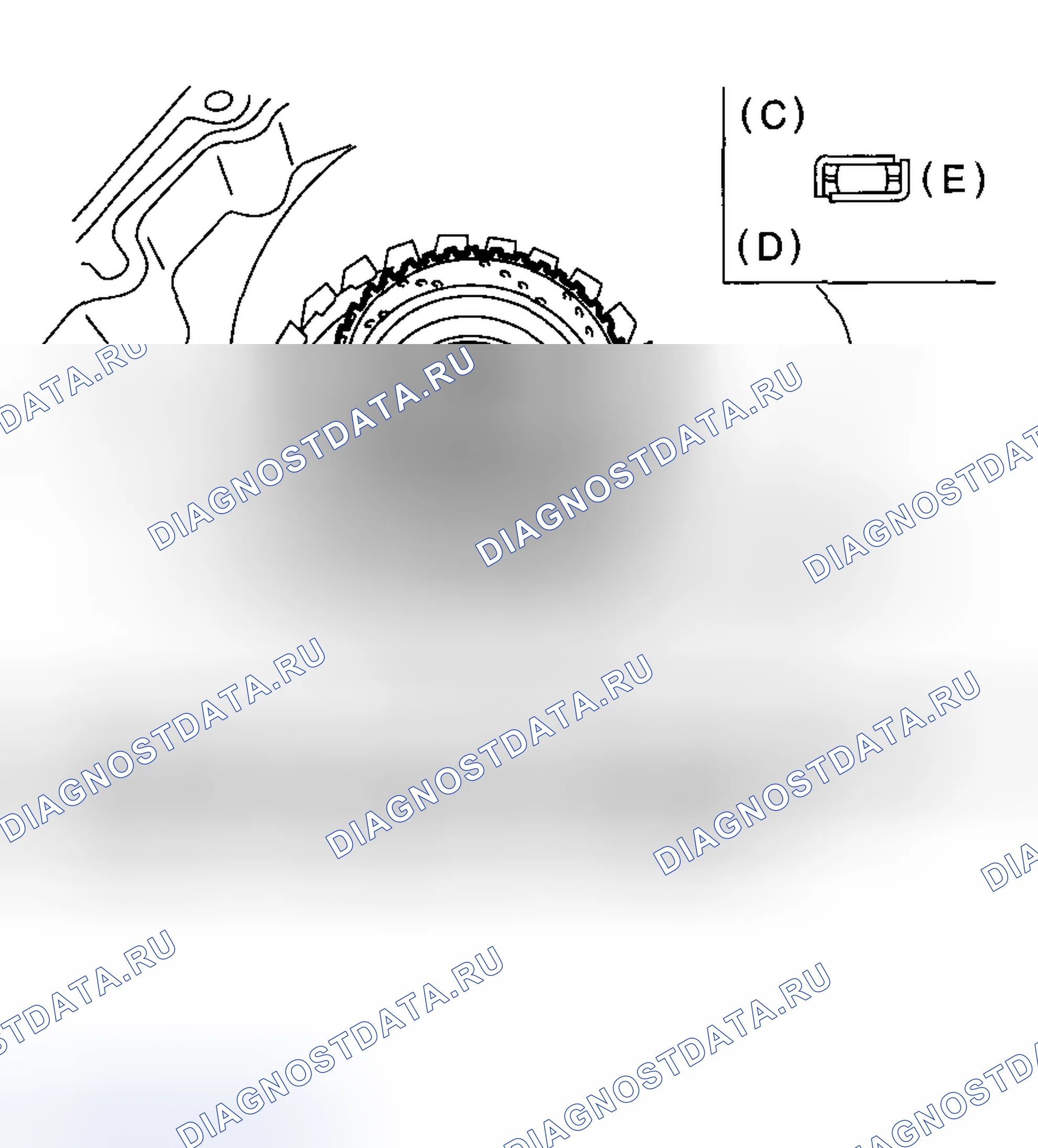 Рис. 338: УСТАНОВКА. Subaru Impreza GD/GC/GG рестайлинг