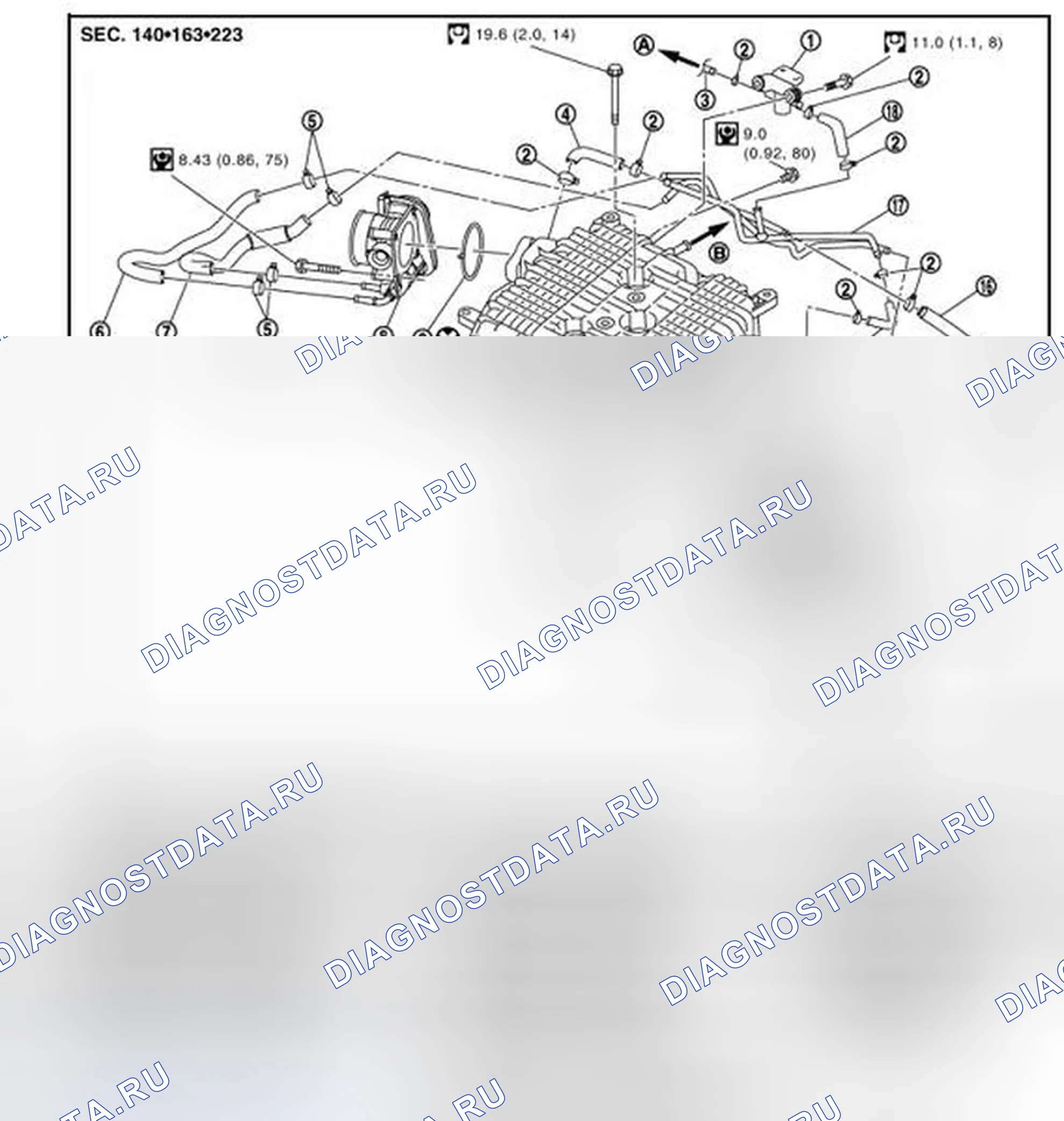 Рис. 22: Разнесенный вид. Infiniti FX35 II рестайлинг