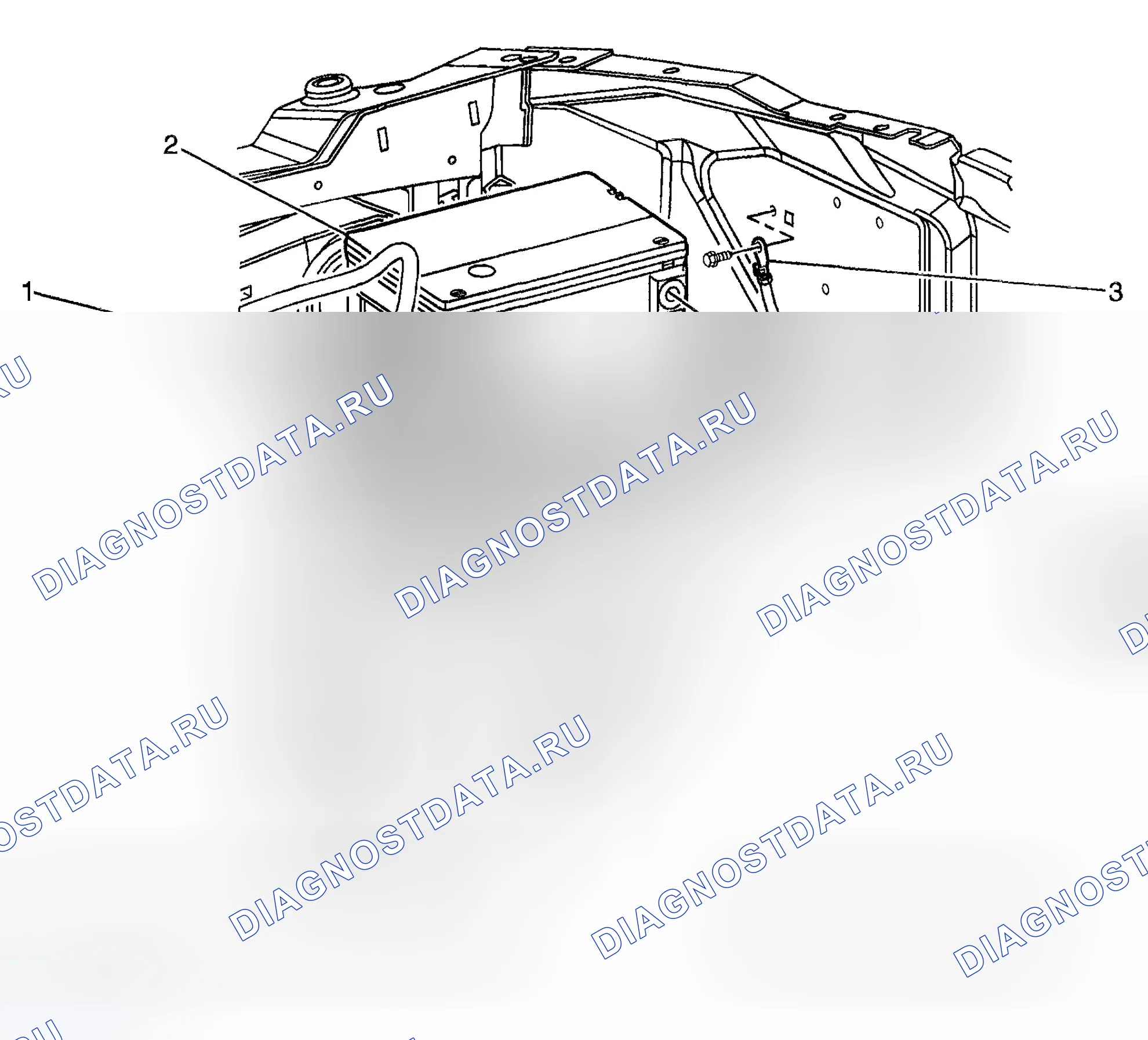 Рис. 20: Вид электрических компонентов двигателя. GMC Savana H2500 
