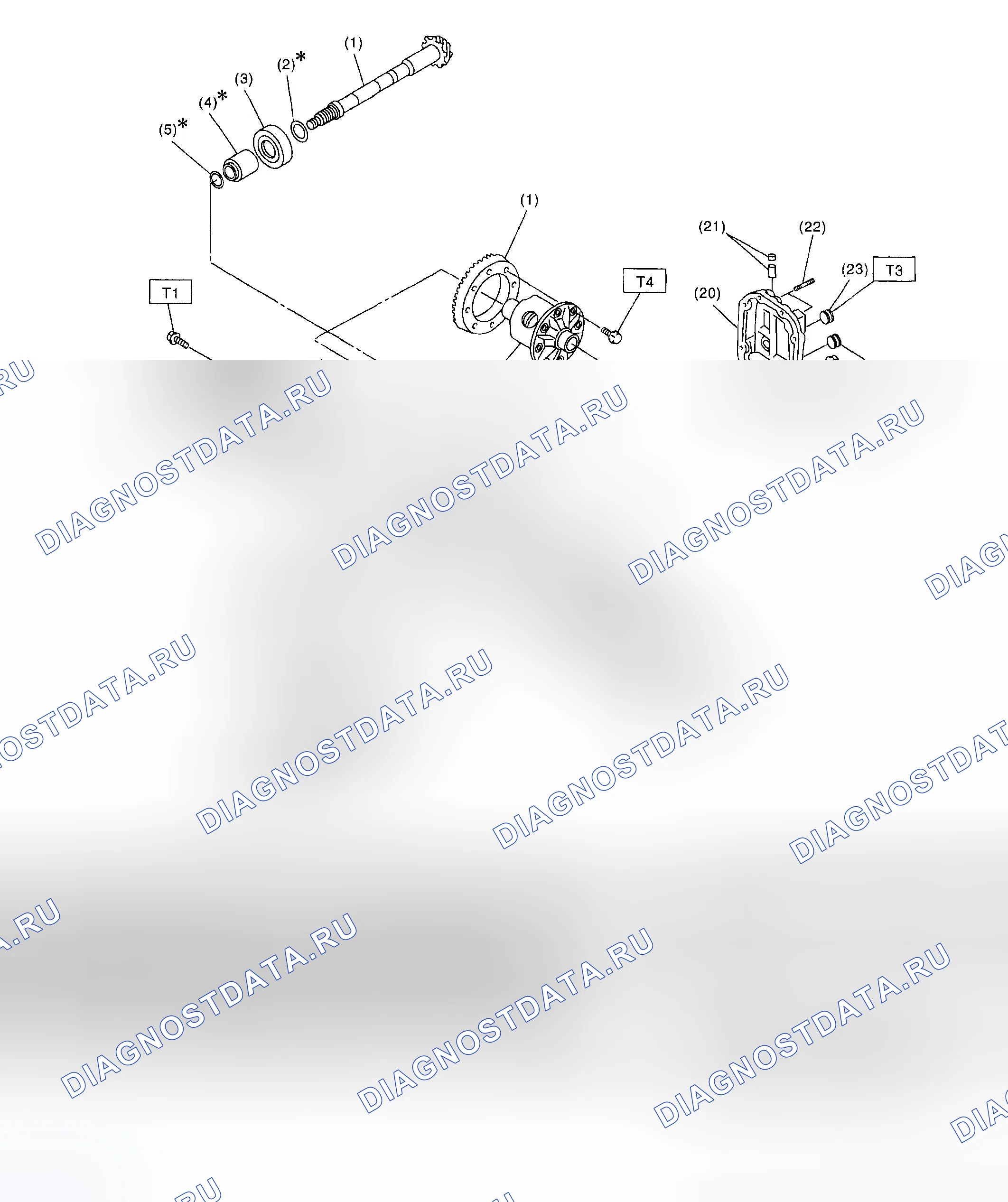 Рис. 96: ЗАДНИЙ ДИФФЕРЕНЦИАЛ С LSD. Subaru Forester SG