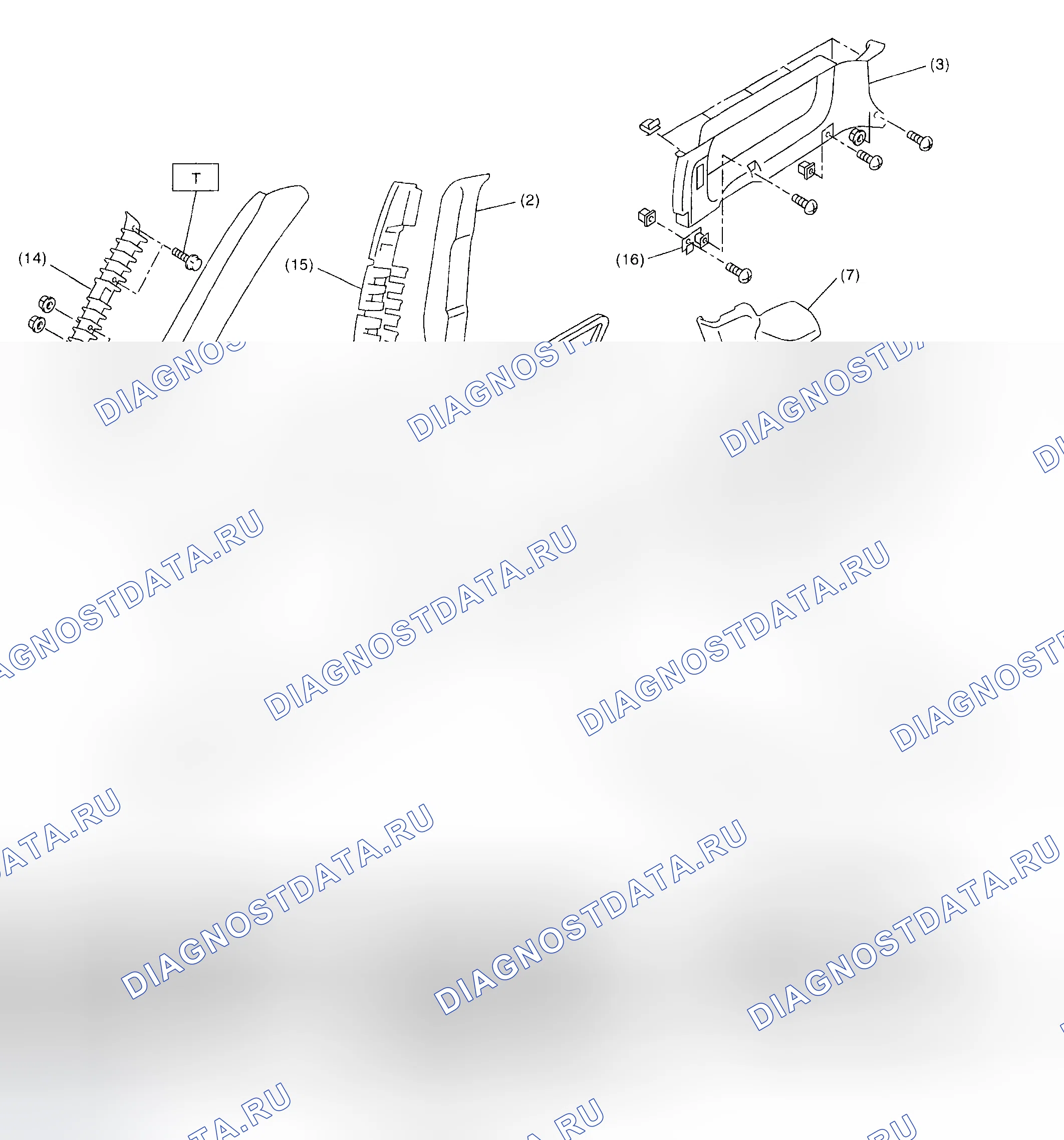Рис. 62: ВНУТРЕННЯЯ ОТДЕЛКА. Subaru Forester SG