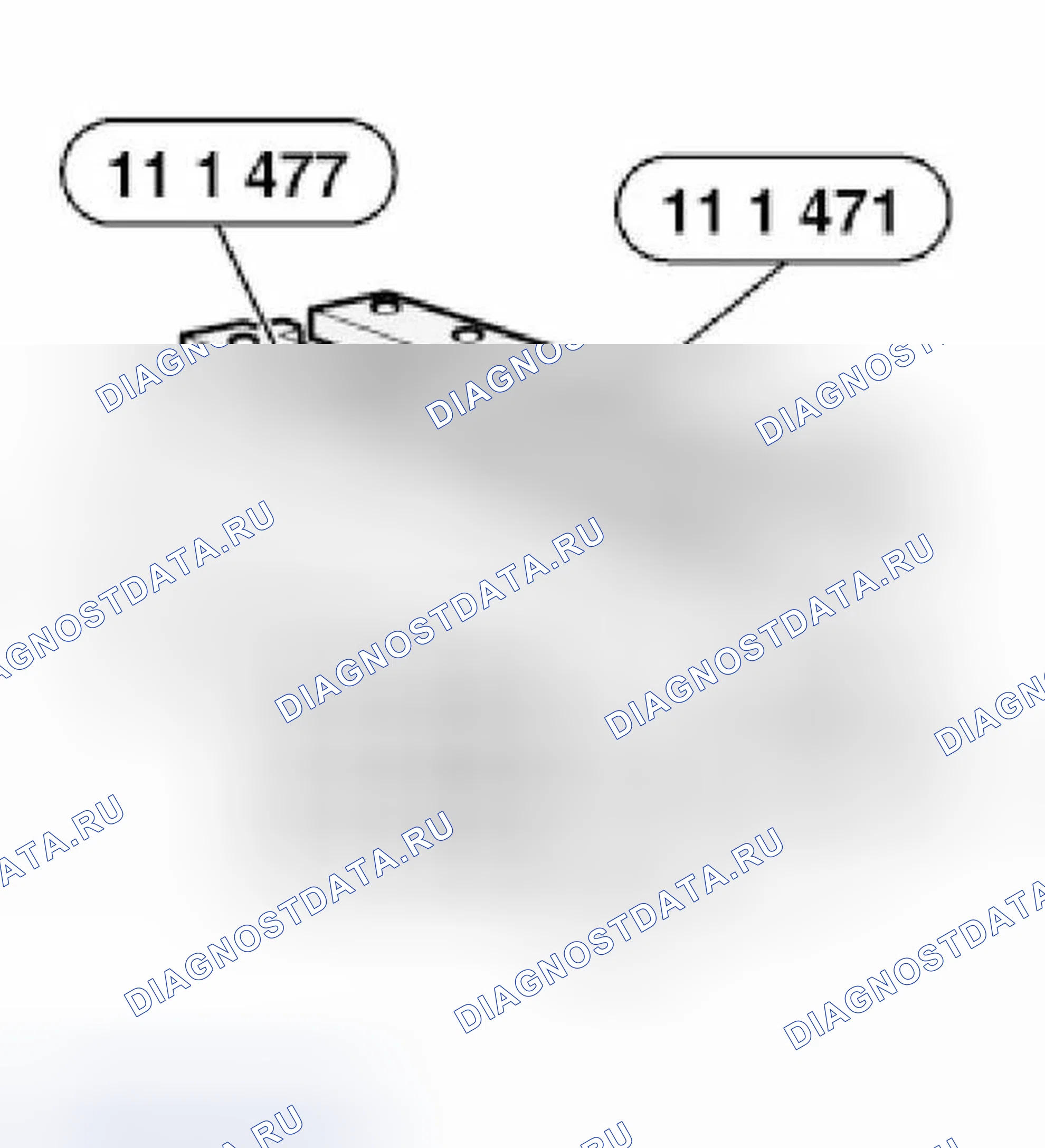 Рис. 373: 11 12 729 Проверка головки цилиндров на наличие утечек воды (M62). BMW X5 E53