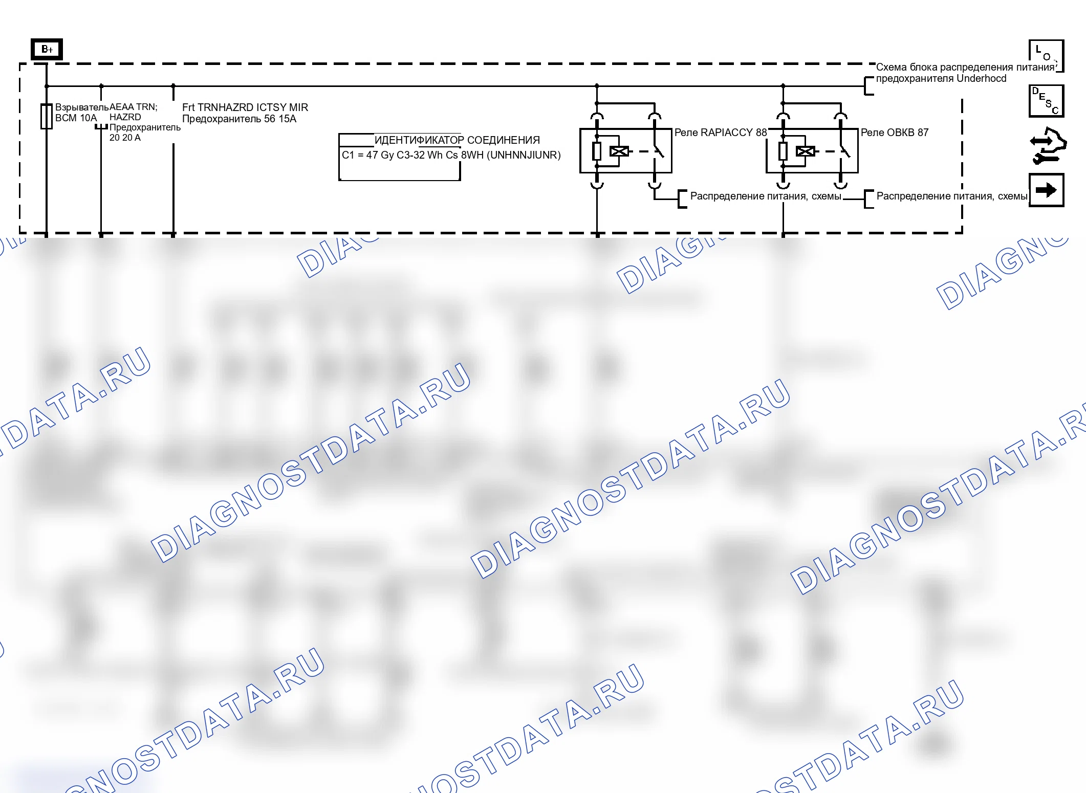 Рис. 2: Схема системы управления кузовом. Hummer H3 I