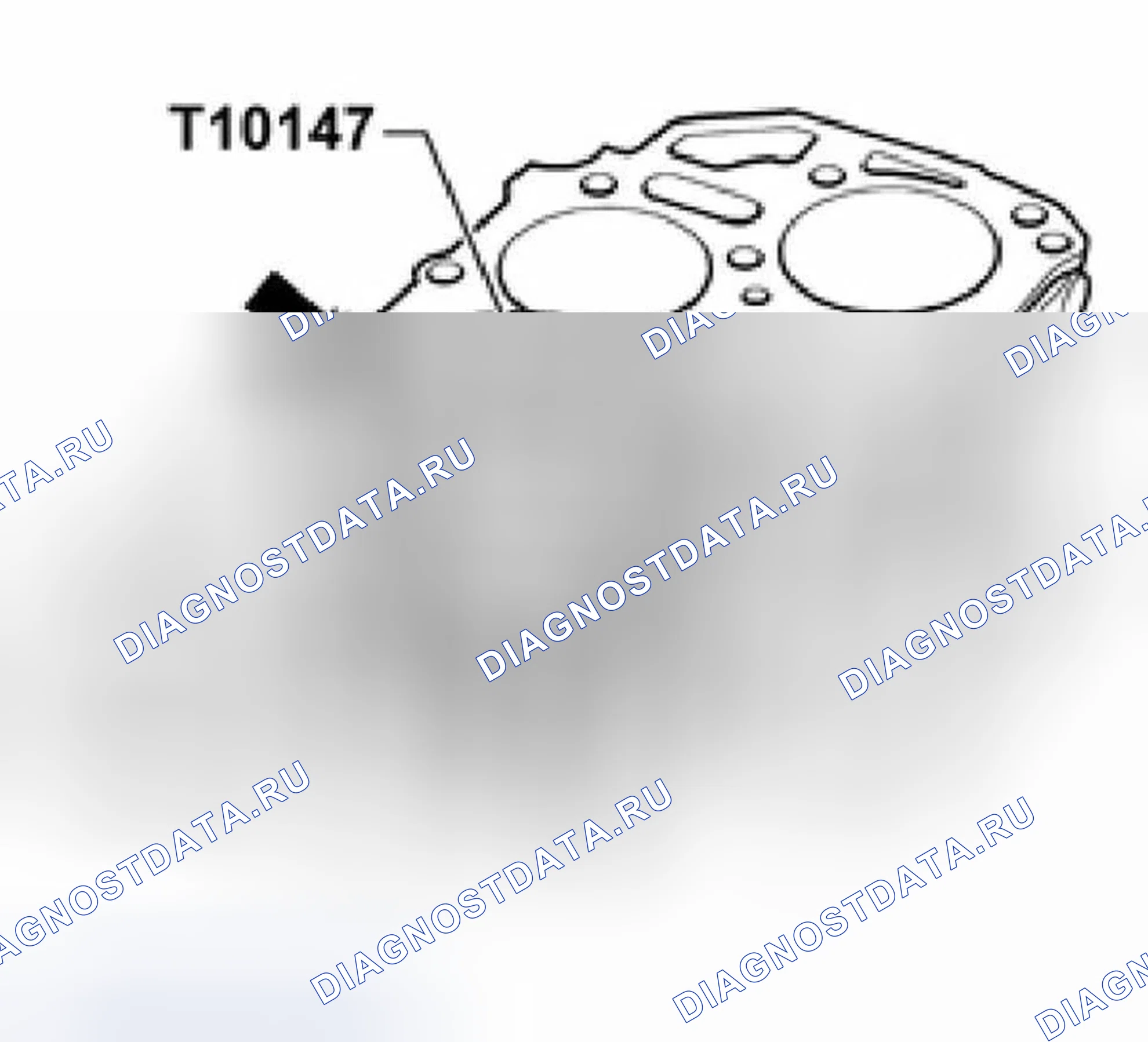 Рис. 232: Установка поршня с T10147 инструмента. Audi TT 8N рестайлинг