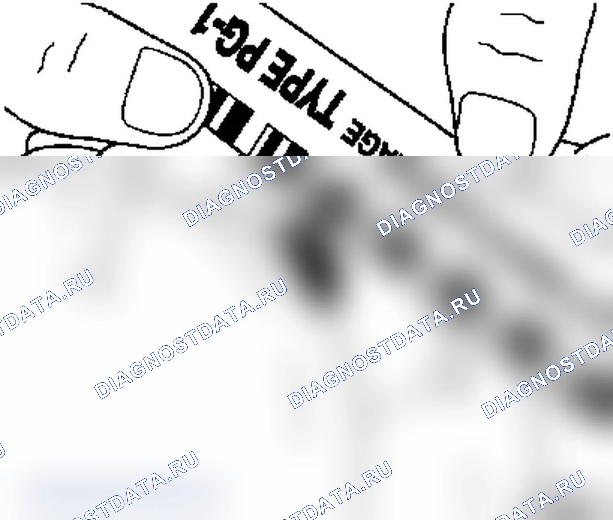 Проверка зазора коренного подшипника с использованием нитей-калибров Plastigage (S9W 700 и 702). Opel Movano A